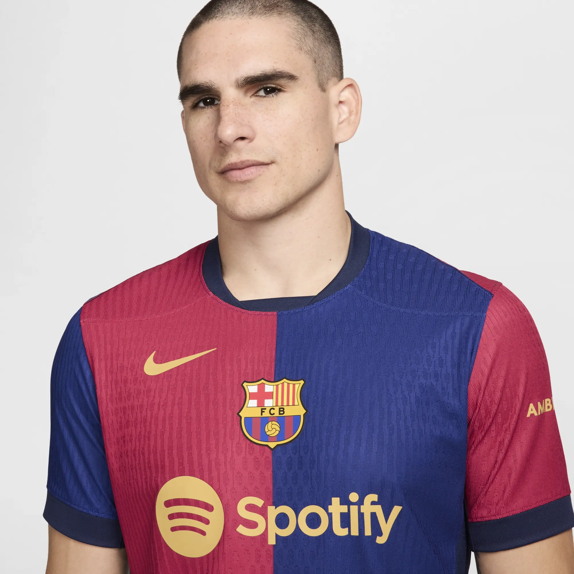 Nike Barcelona Mens SS Player Issue Home Shirt 2024/25