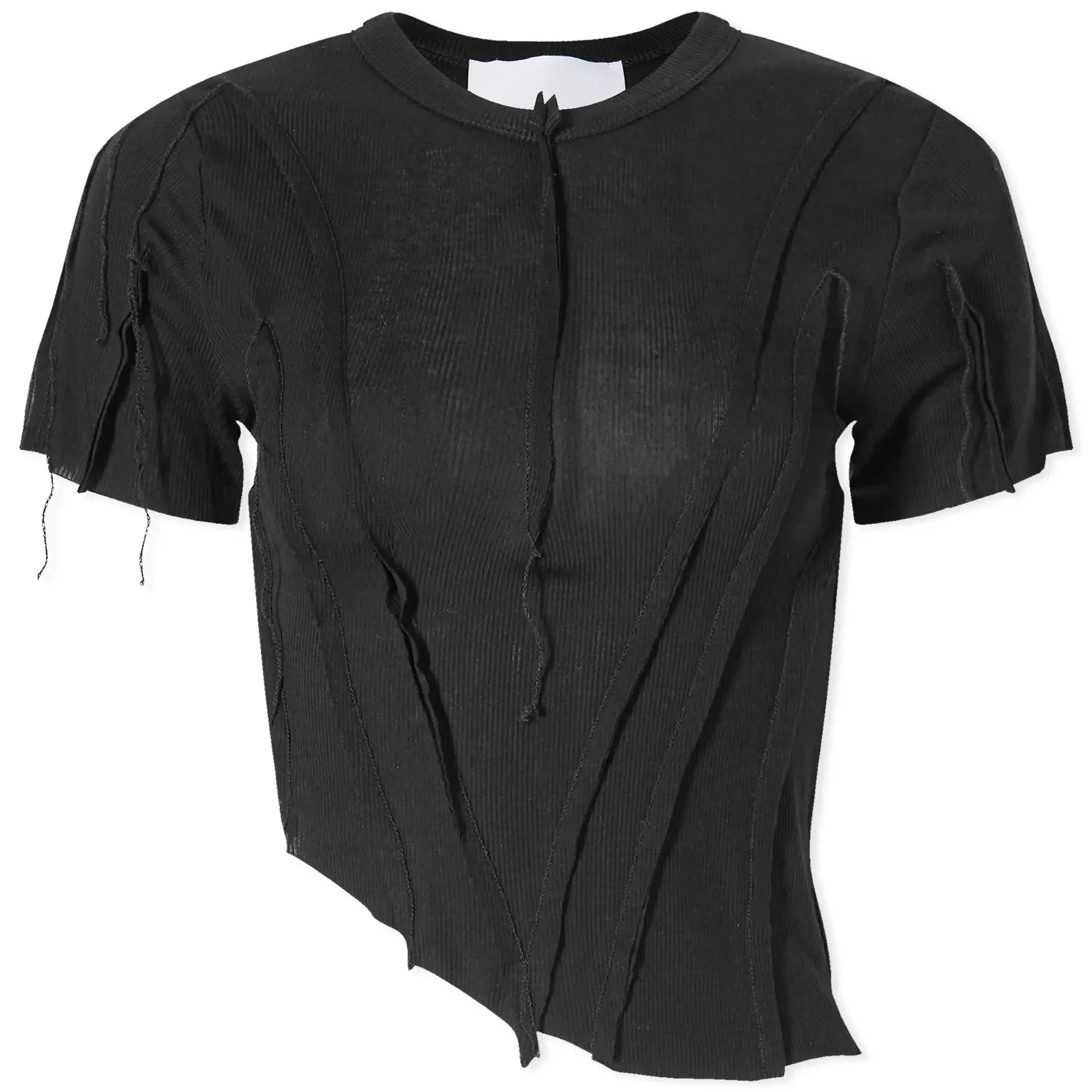Sami Miro Vintage Women's Asymmetric T-Shirt Black