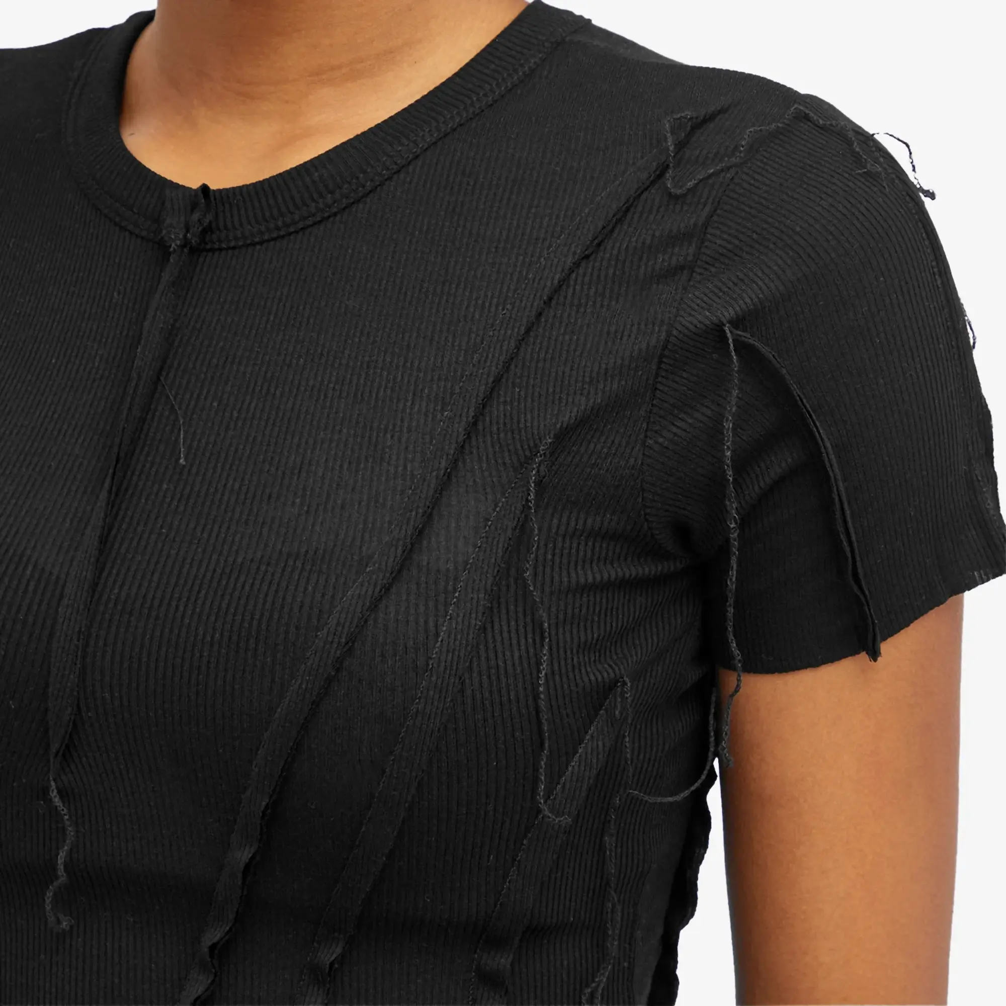 Sami Miro Vintage Women's Asymmetric T-Shirt Black