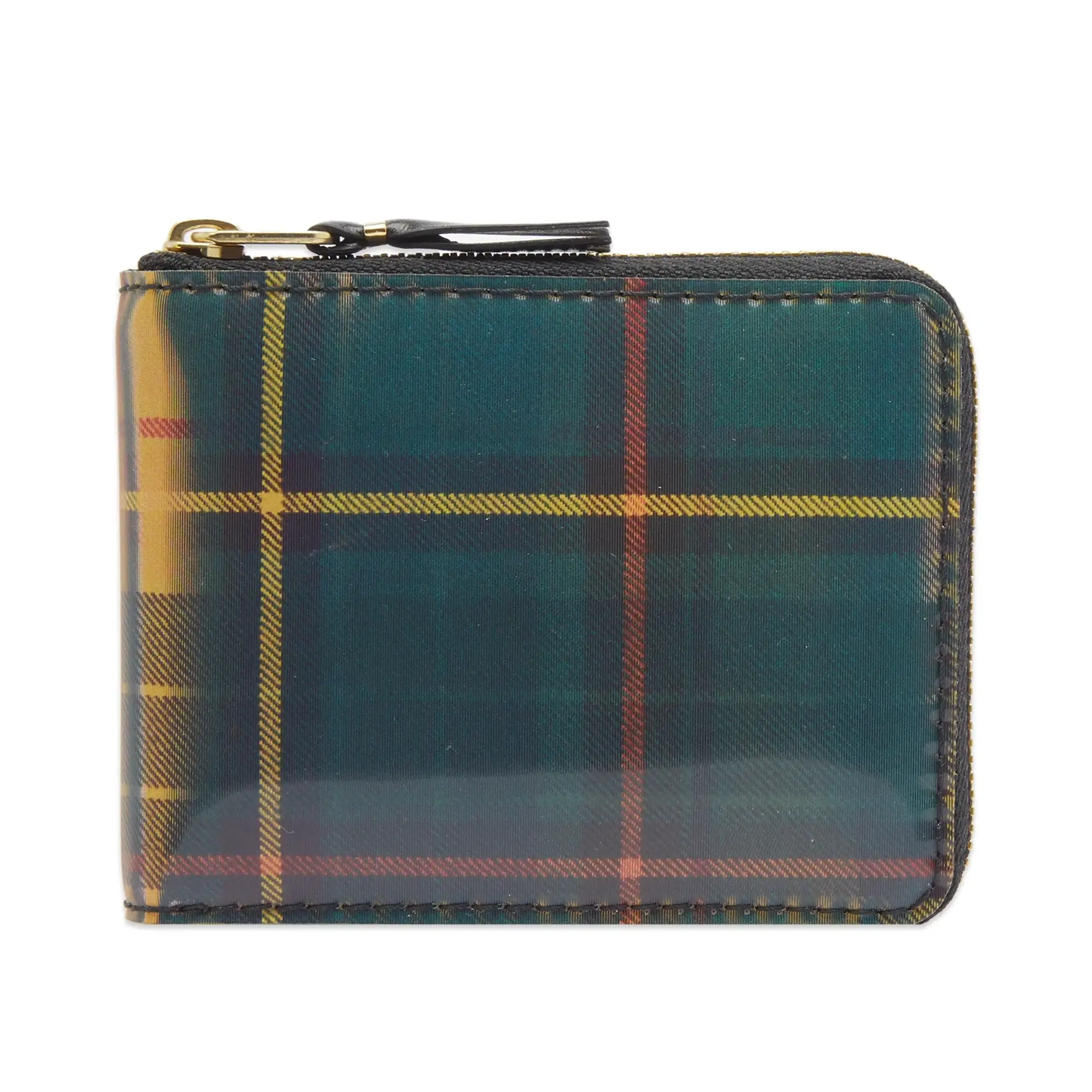 Comme des Garçons Wallet SA7100LT Lenticular Tartan Wallet Yellow/Green