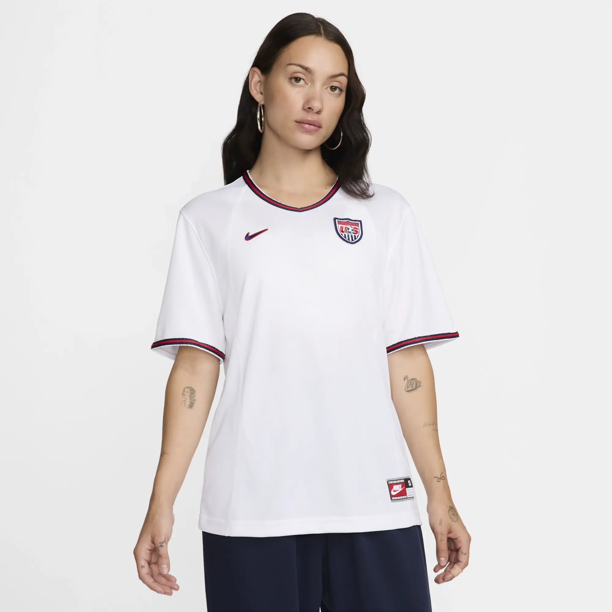 USWNT 1999 Reissue Women's Nike Football Replica Shirt - White - Polyester