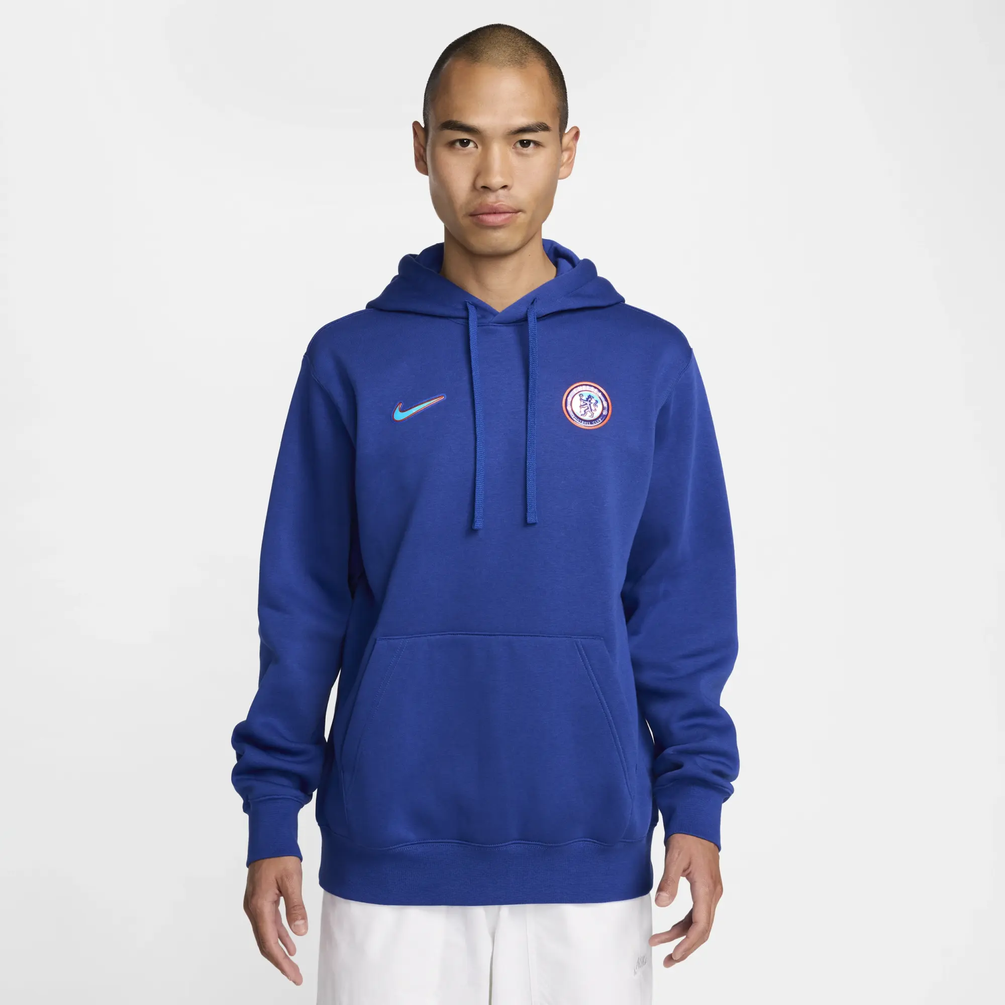 Chelsea Nike Club Hoodie - Blue