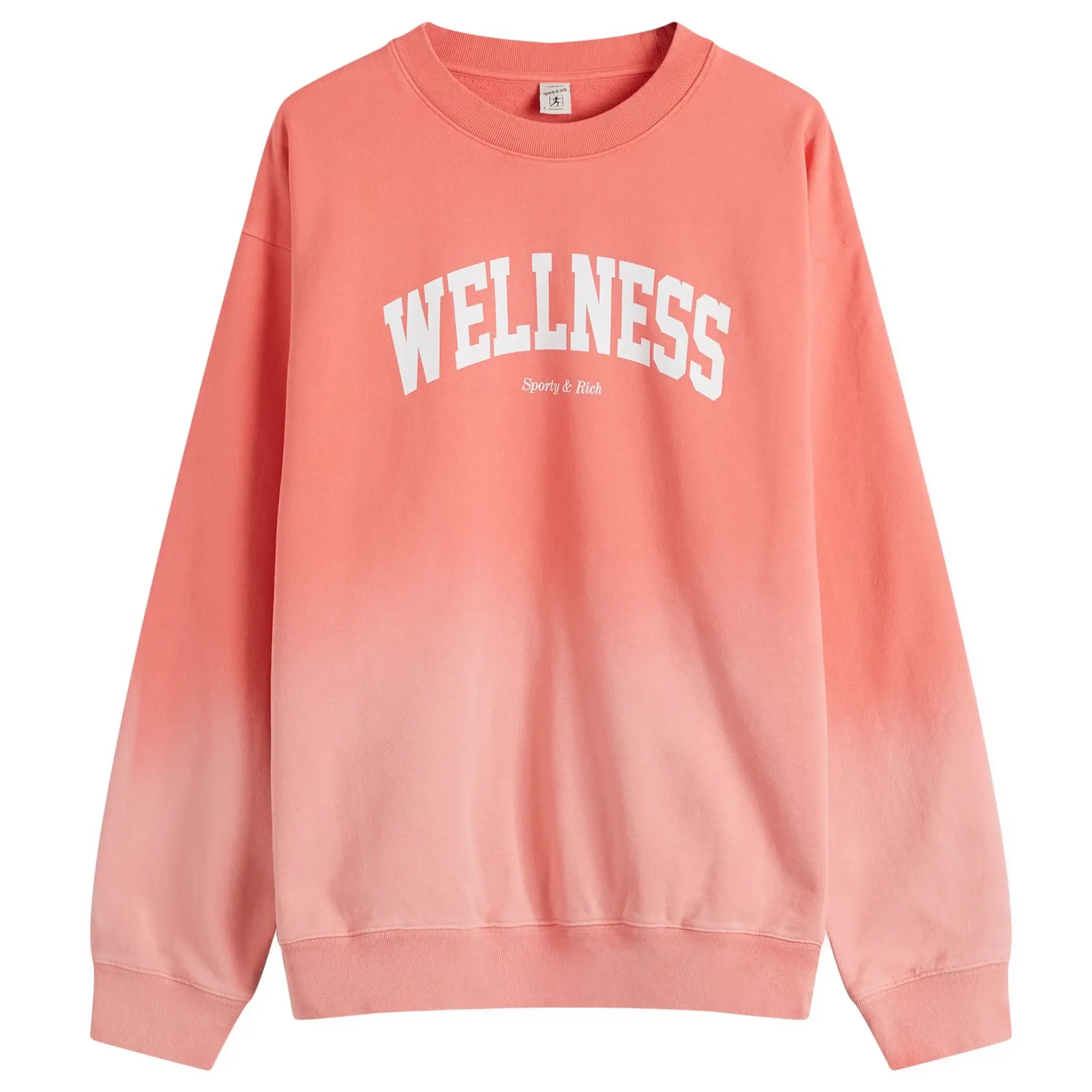Sporty & Rich Wellness Ivy Sweatshirt Dip Dye Pink