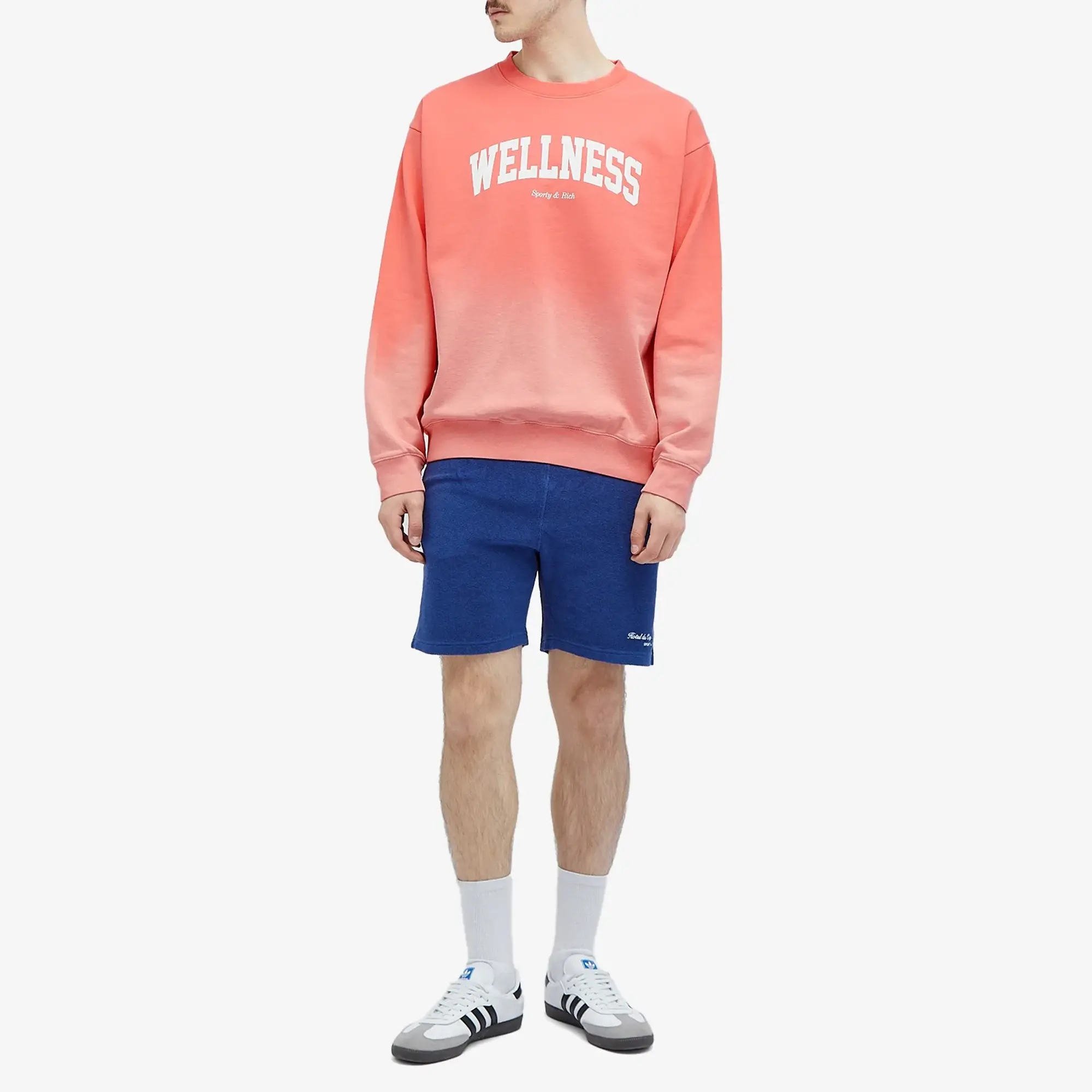 Sporty & Rich Wellness Ivy Sweatshirt Dip Dye Pink