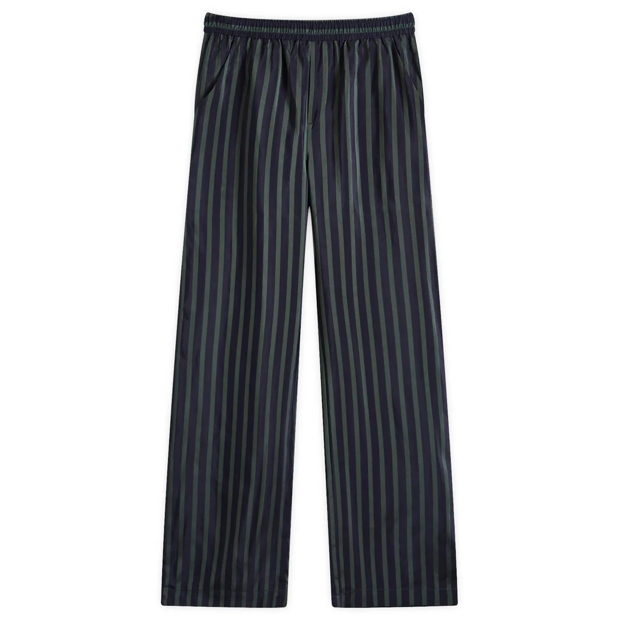 Closed Women's Straight Leg Pinstripe Trousers Blue