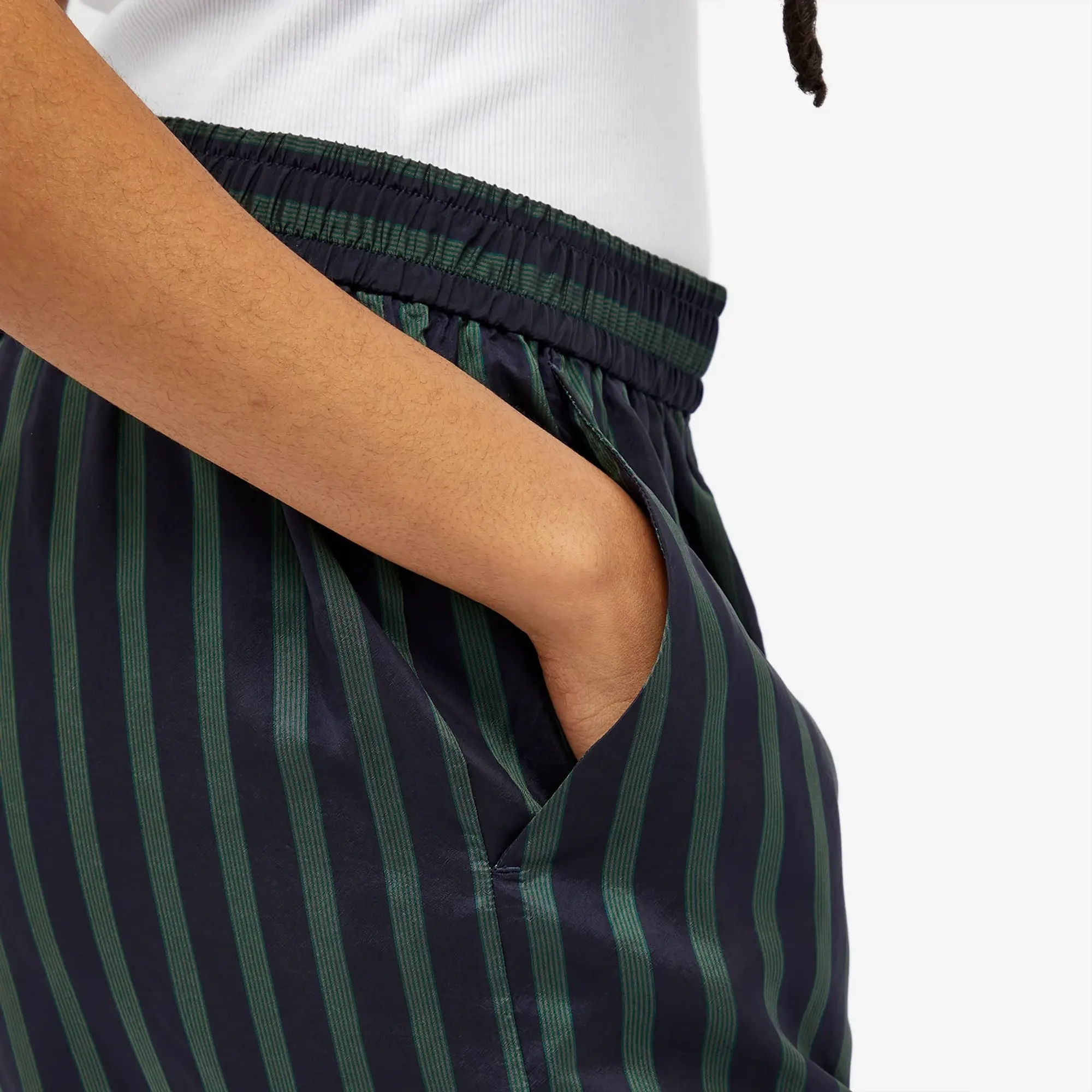 Closed Women's Straight Leg Pinstripe Trousers Blue