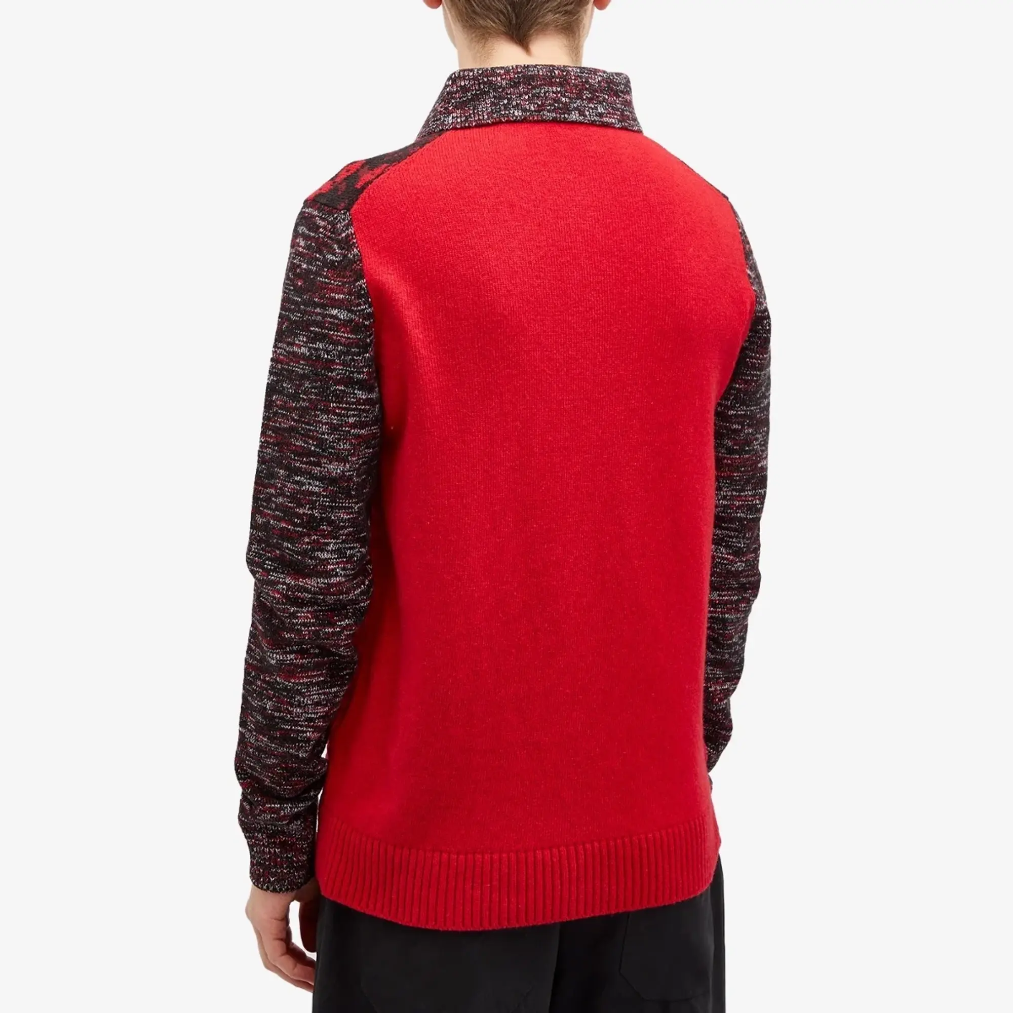 JW Anderson Men's Multi Stitch Polo Bright Red
