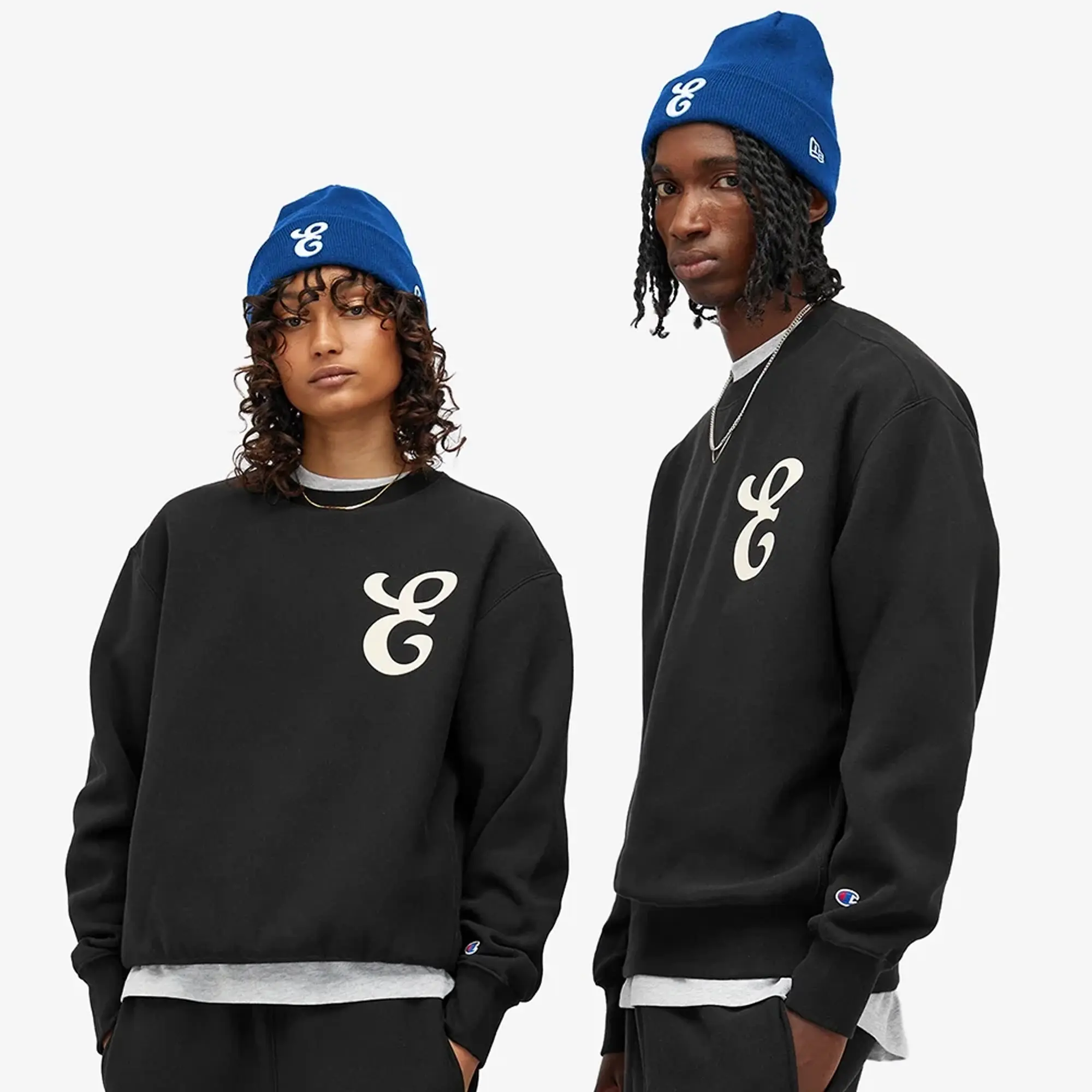 New Era E by END. New Era Beanie Blue Bead