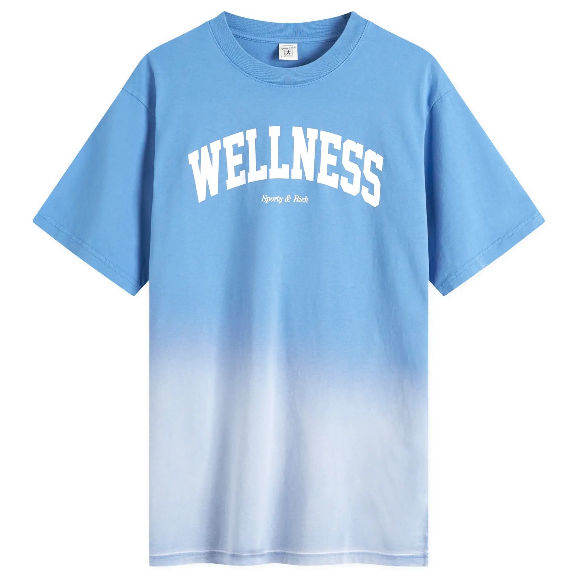 Sporty & Rich Wellness Ivy T-Shirt Dip Dye Blue