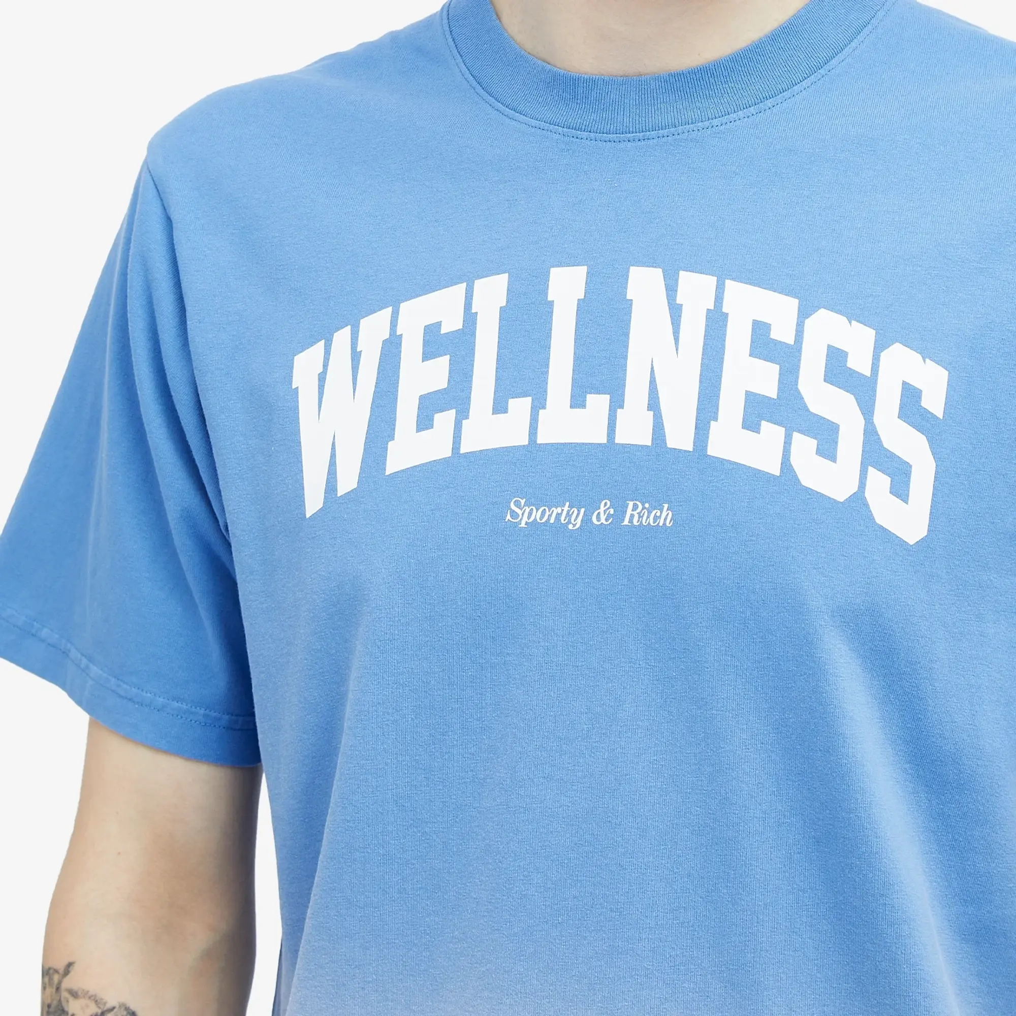 Sporty & Rich Wellness Ivy T-Shirt Dip Dye Blue