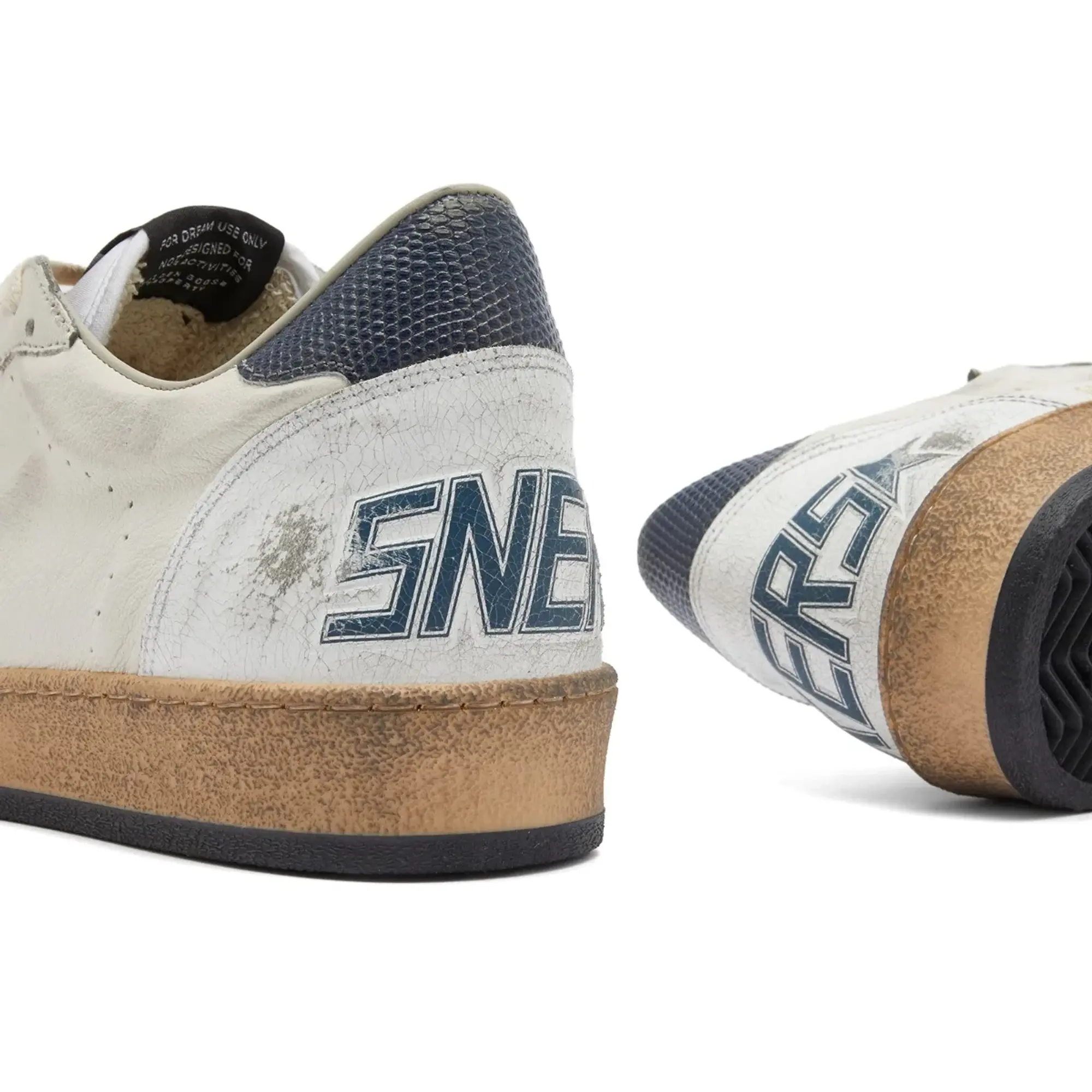 Golden Goose Men's Ball Star Leather Sneaker White/Dusty Blue