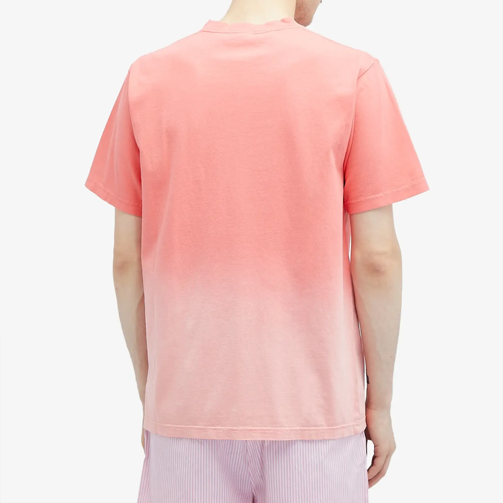 Sporty & Rich Wellness Ivy T-Shirt Dip Dye Men Shortsleeves Pink