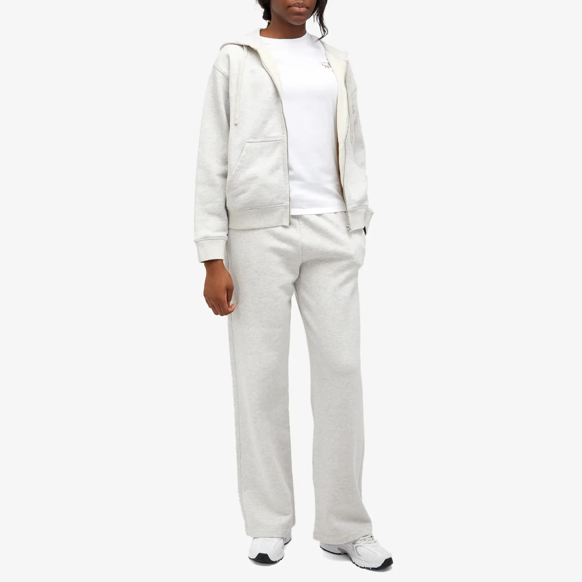 Maison Kitsuné Maison Kitsune Baby Fox Patch Relaxed Sweatpants Light Grey Melange