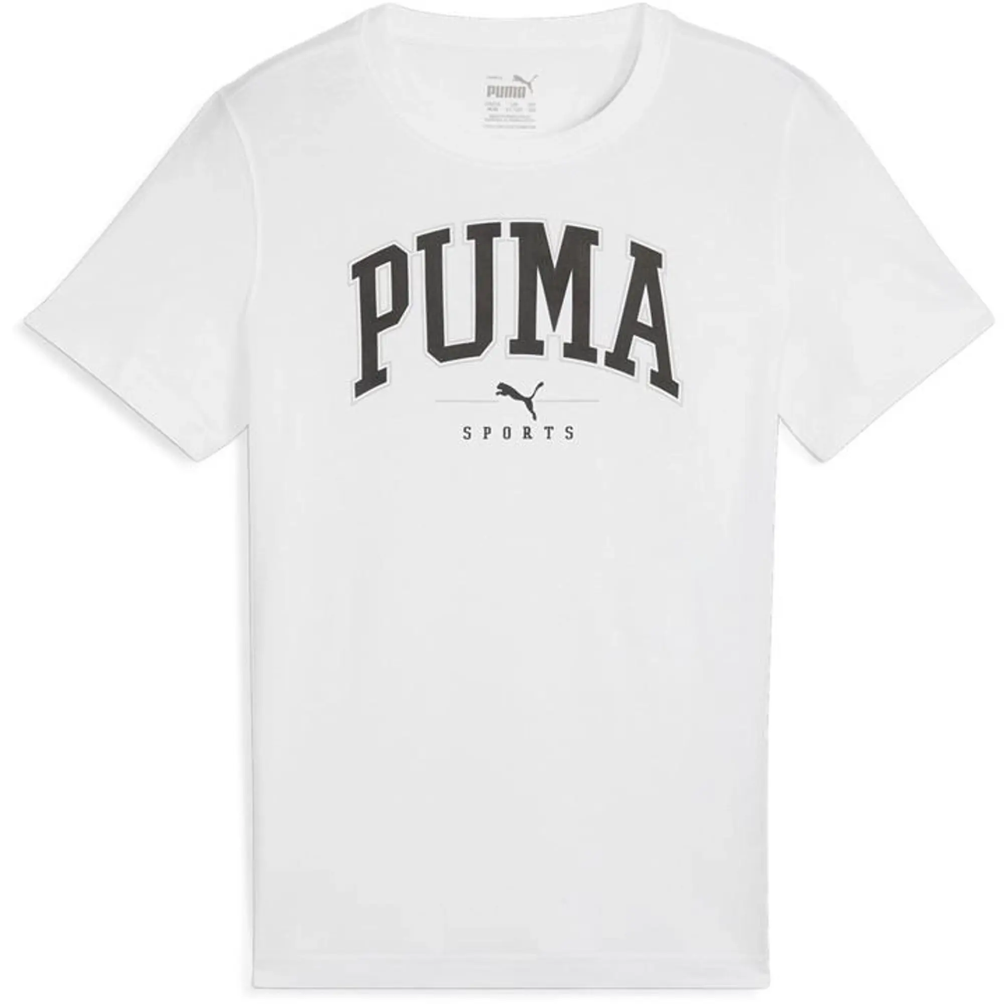 Puma Squad Big Graphic Tee B T-Shirt Unisex Kids - White