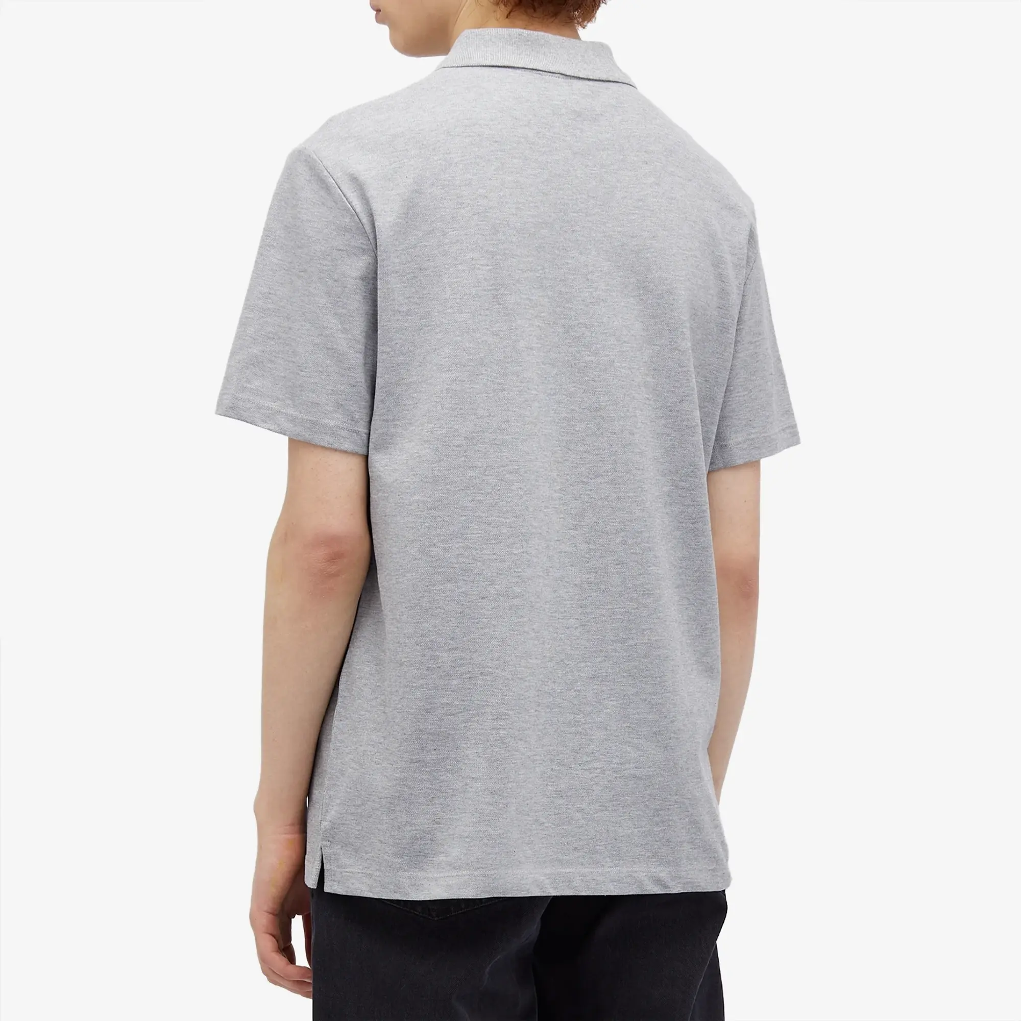 A.P.C. Men's Carter Logo Polo Heather Grey