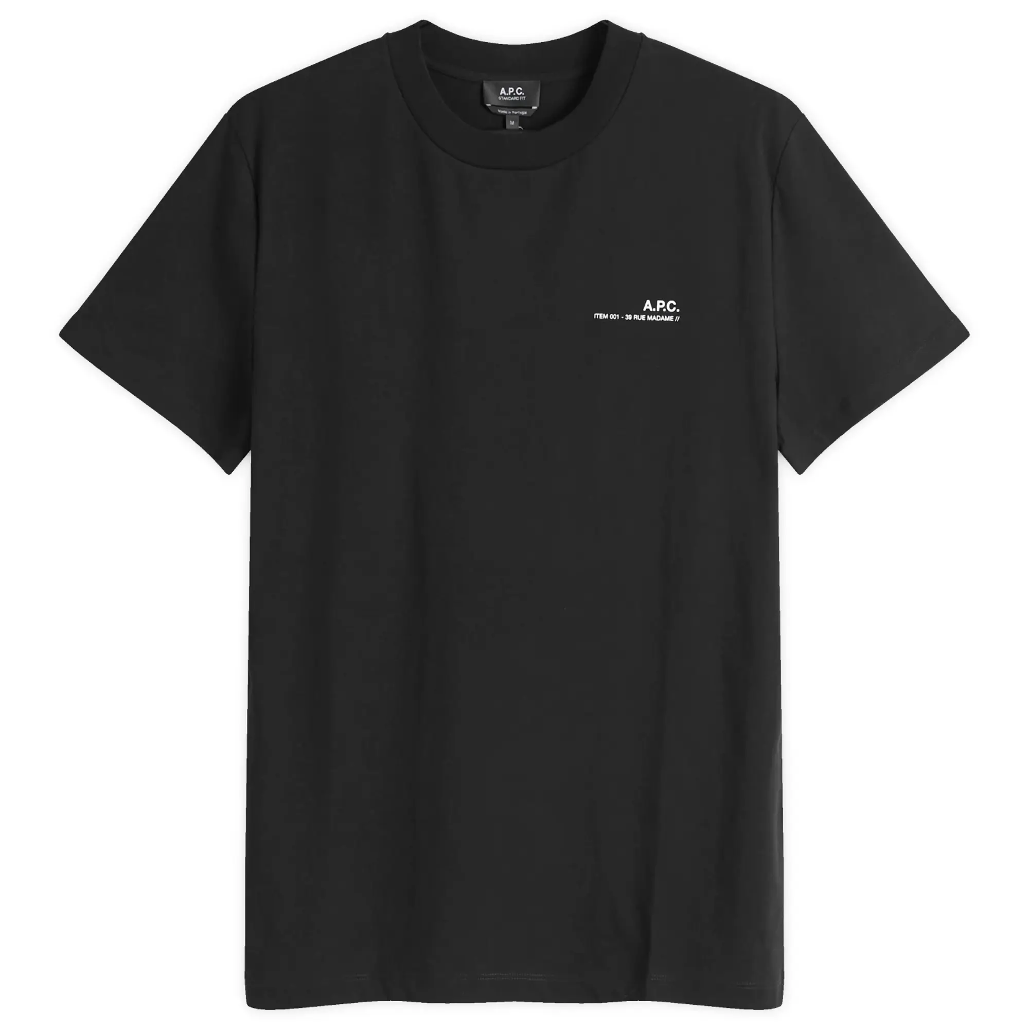 A.P.C. Men's Item Logo T-Shirt Black/White