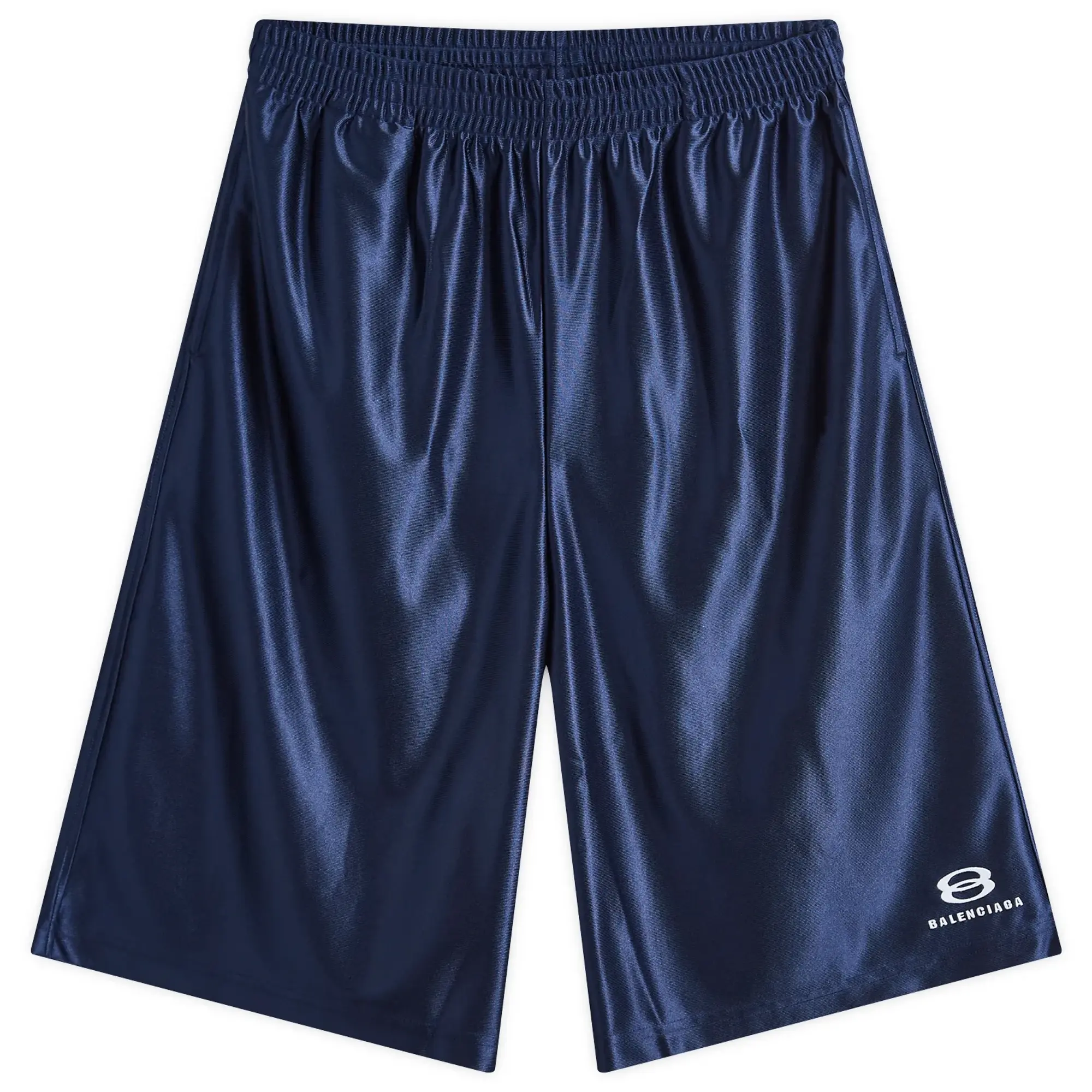 Balenciaga Men's Basketball Shorts Dark Navy/White