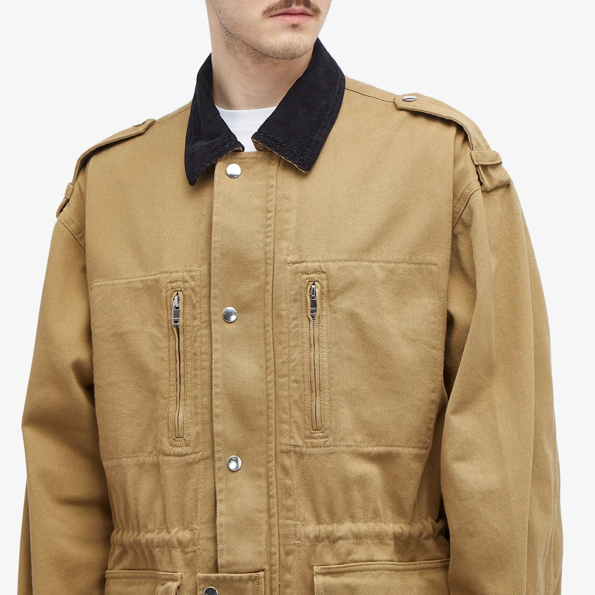 ISABEL MARANT｜COATS (ELOAN UTILITY JACKET (VE0386HA B3G Isabel Marant Men's Eloan Utility Jacket Khaki | 24AVE0386HA