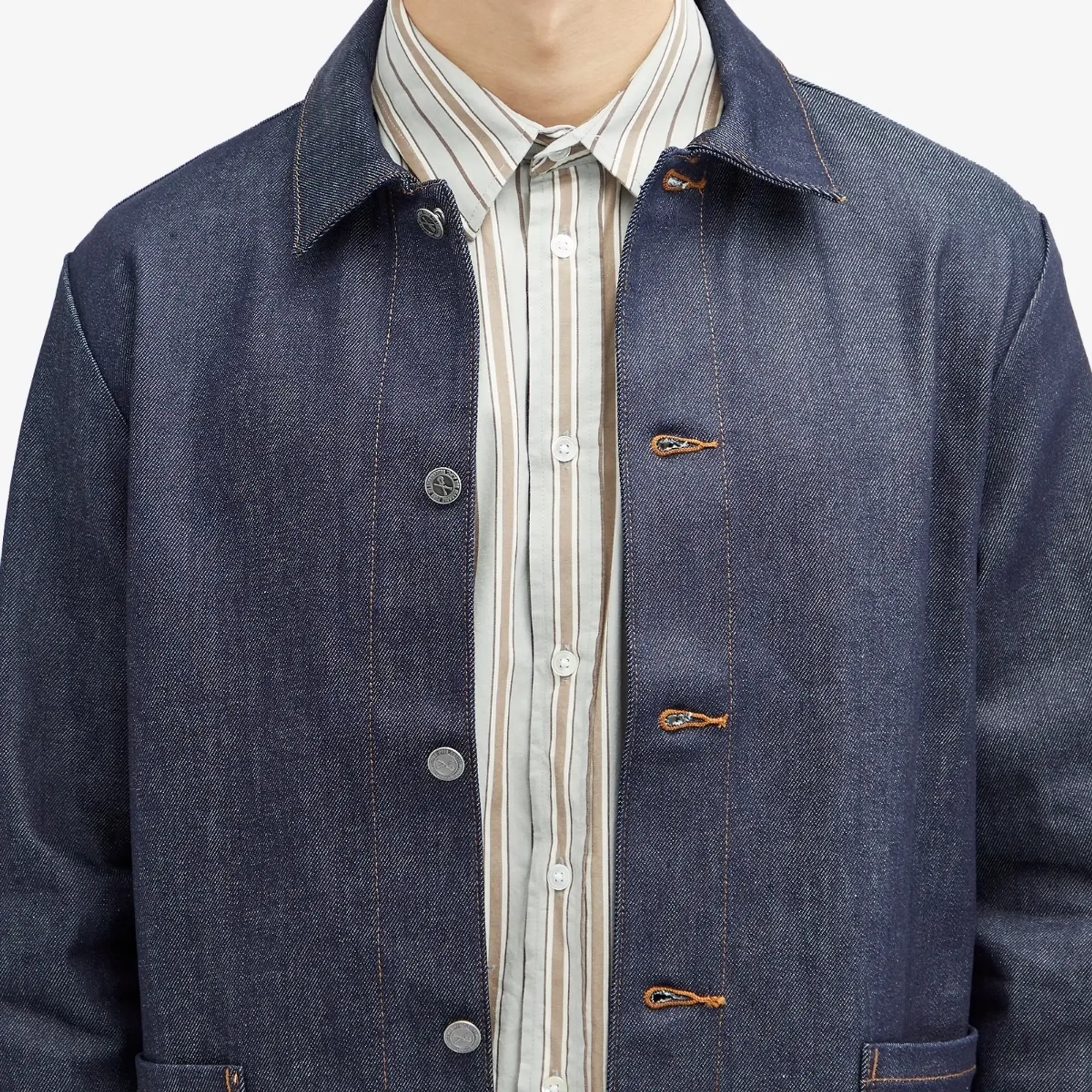 Asics A.P.C. Men's Kerlouan Denim Jacket Indigo