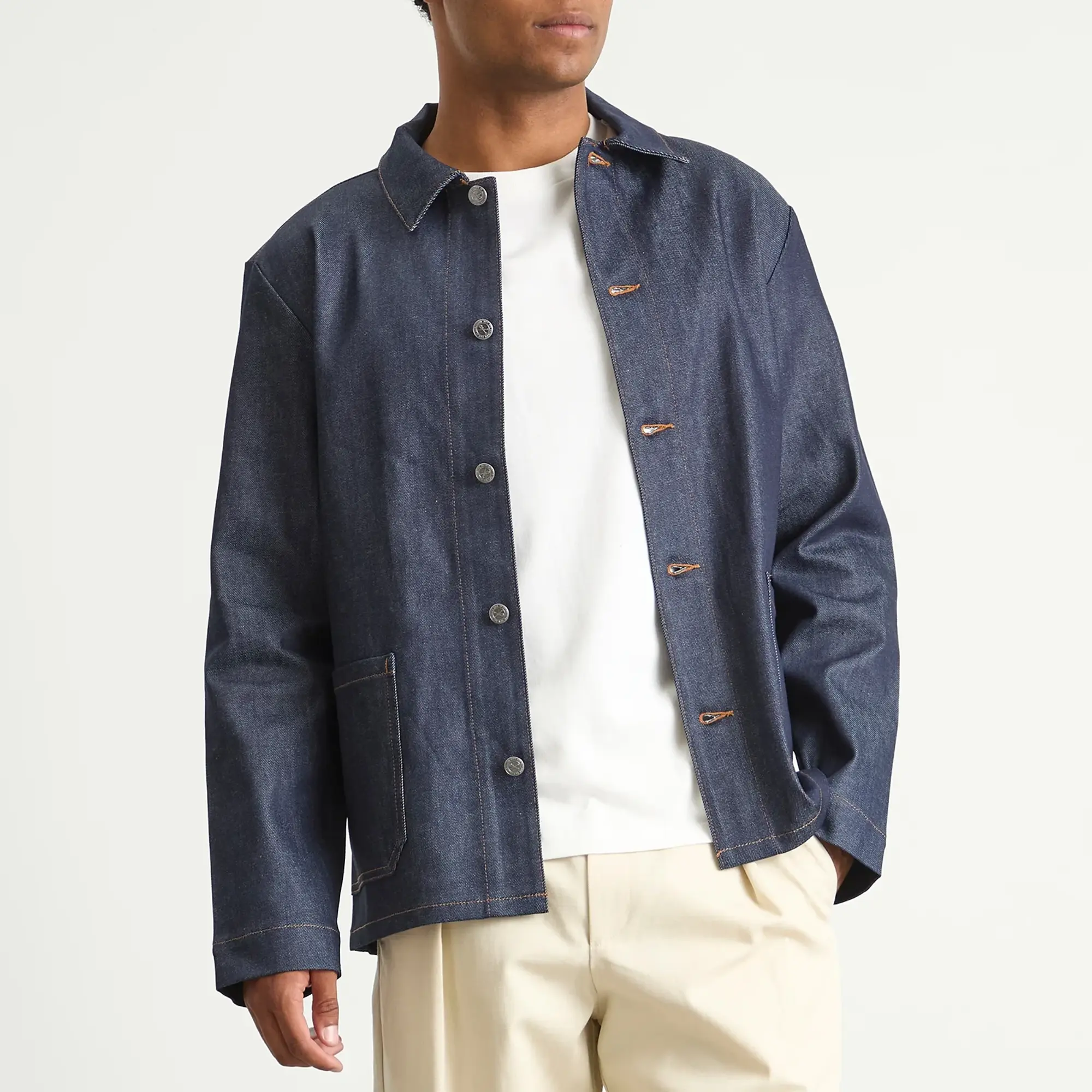 Asics A.P.C. Men's Kerlouan Denim Jacket Indigo