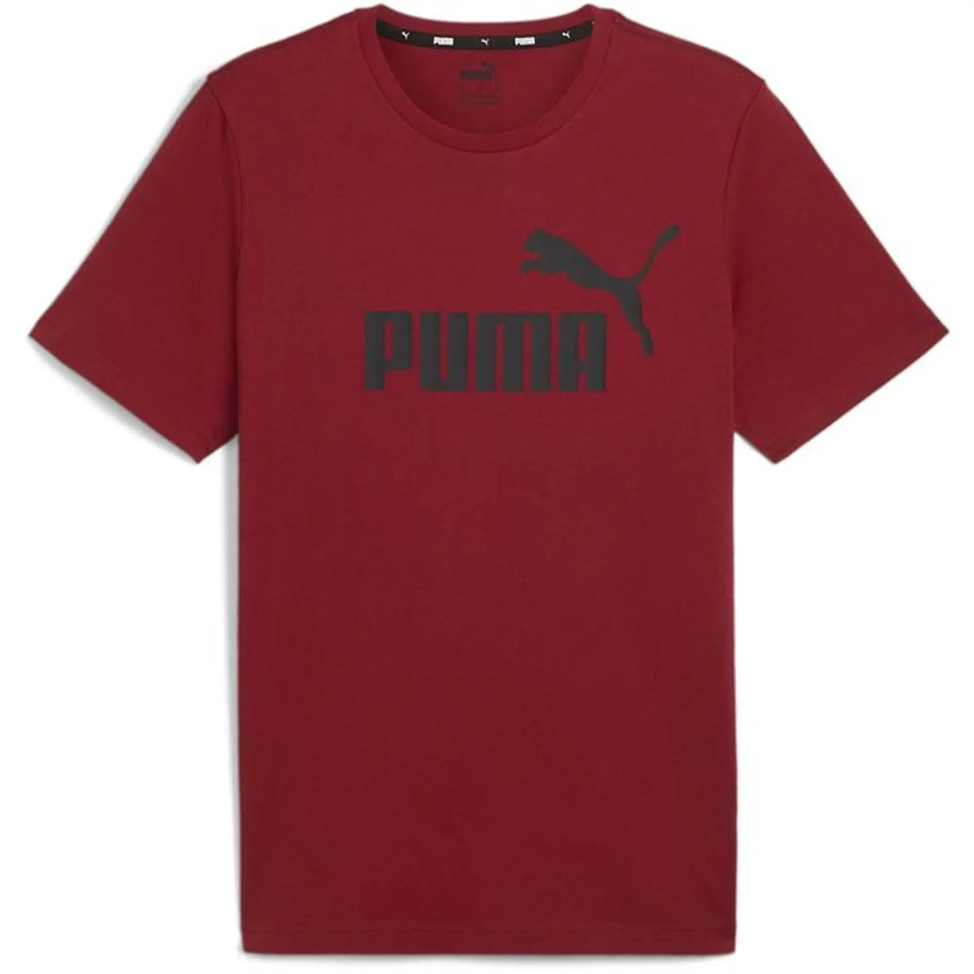 Puma Ess Logo Tee (S) T-Shirt Mens - Red