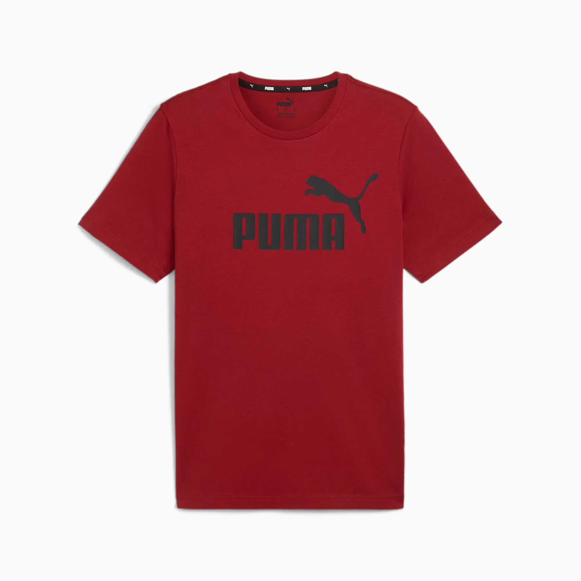 Puma Ess Logo Tee (S) T-Shirt Mens - Red
