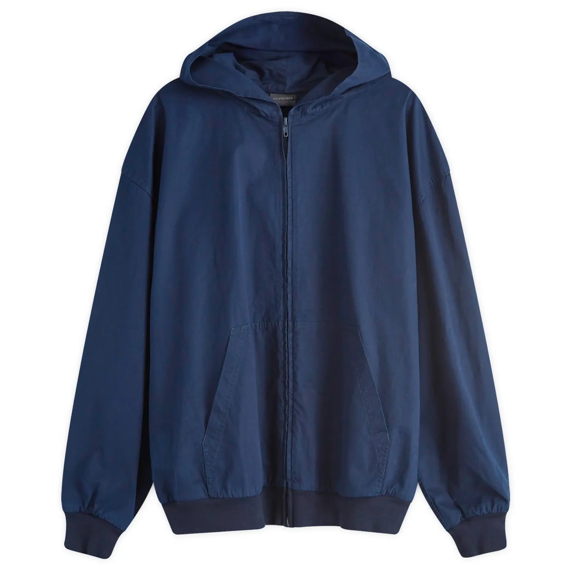 Balenciaga Men's Zip-Up Hoodie Navy