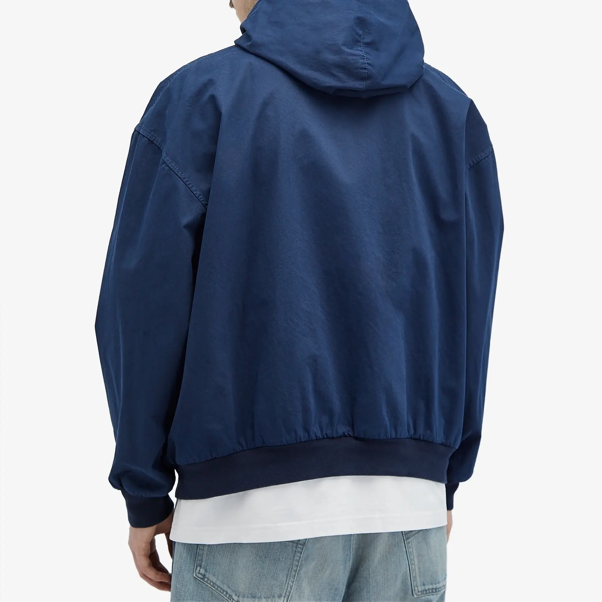 Balenciaga Men's Zip-Up Hoodie Navy