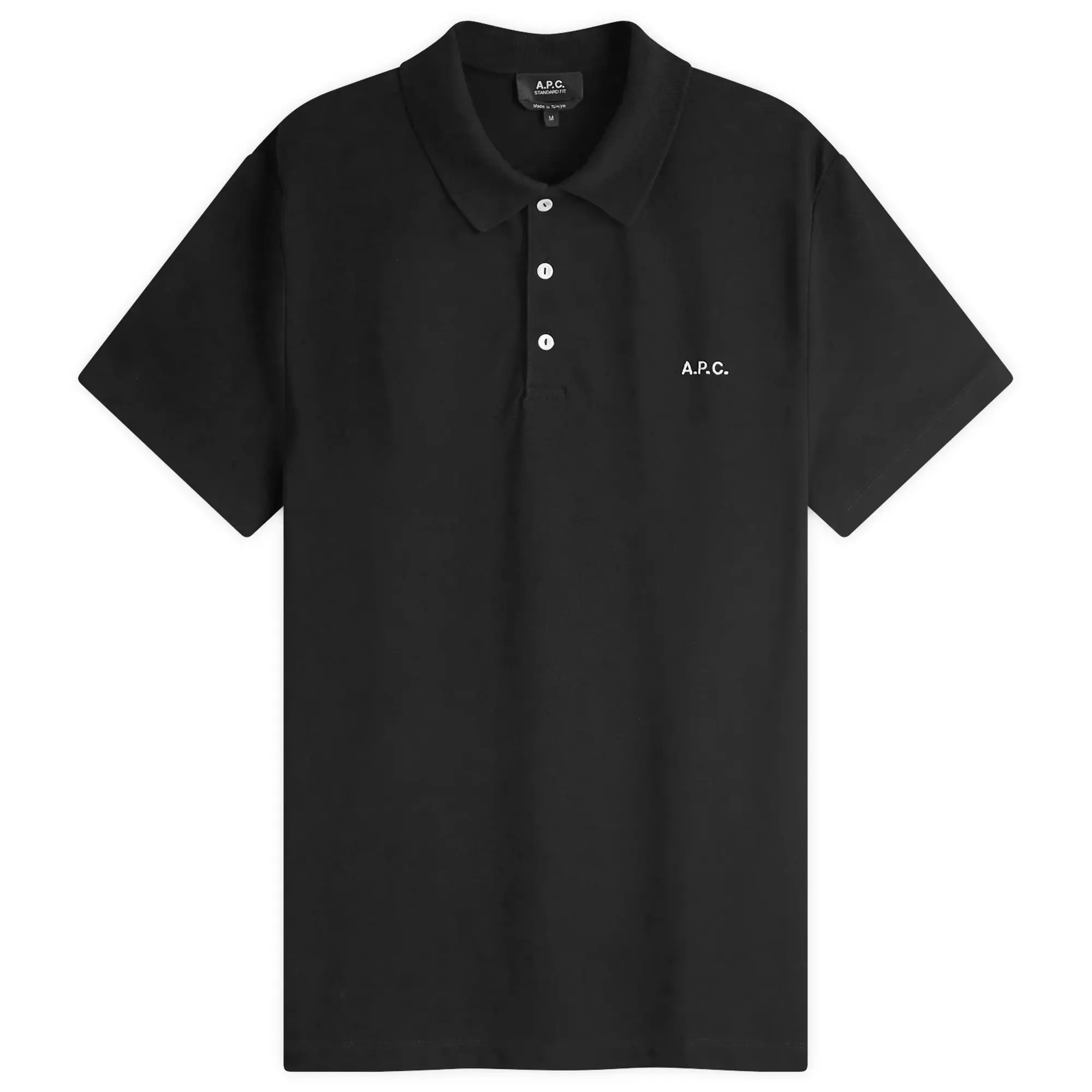 A.P.C. Men's Carter Logo Polo Black