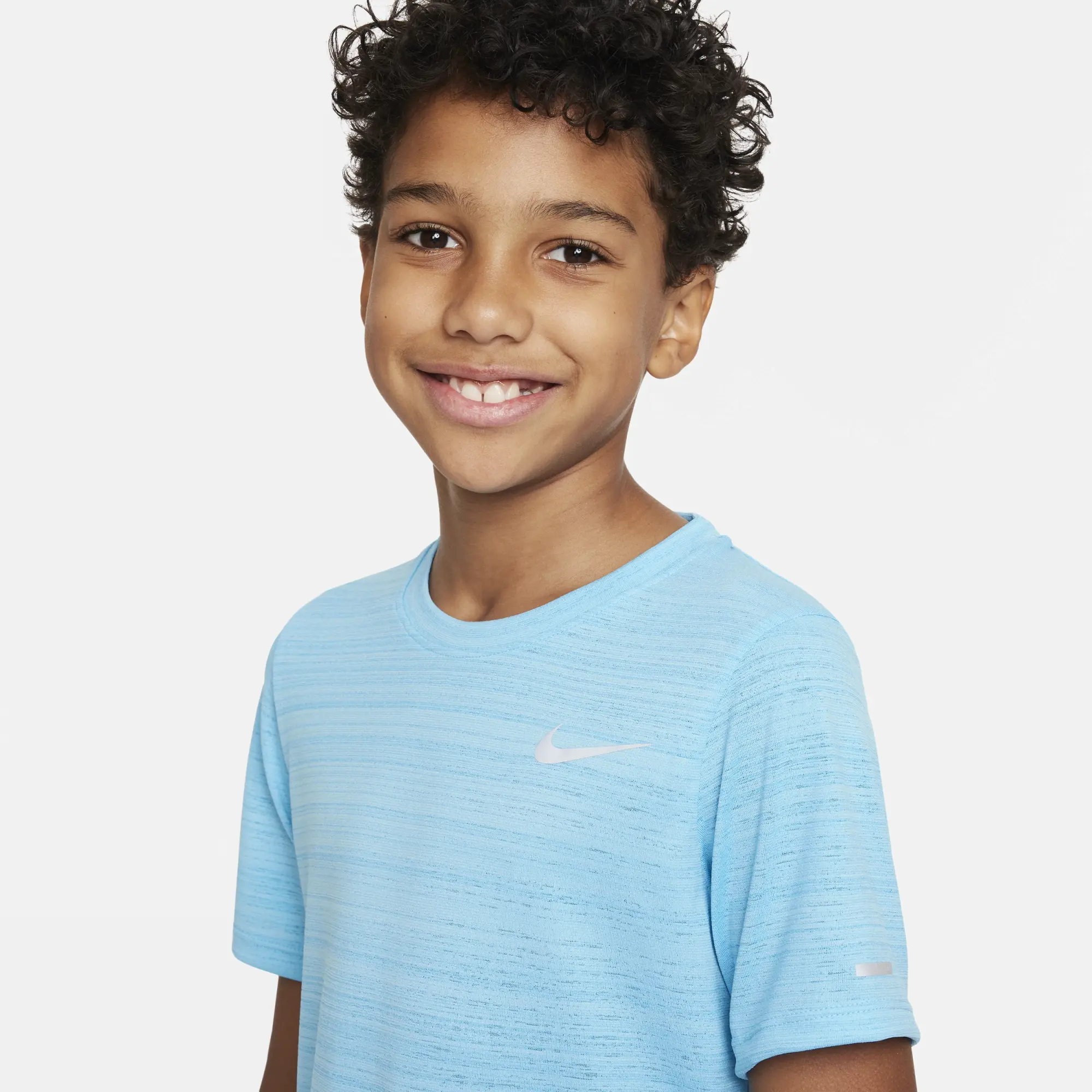 Nike Junior Dri-FIT Miler T-Shirt - Blue - Size S/B - Blue