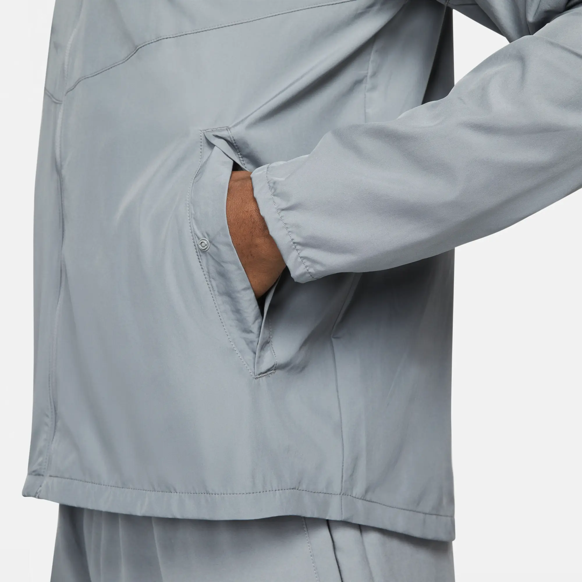 Nike Miler Men's Repel Running Jacket - Grey - Recycled Polyester