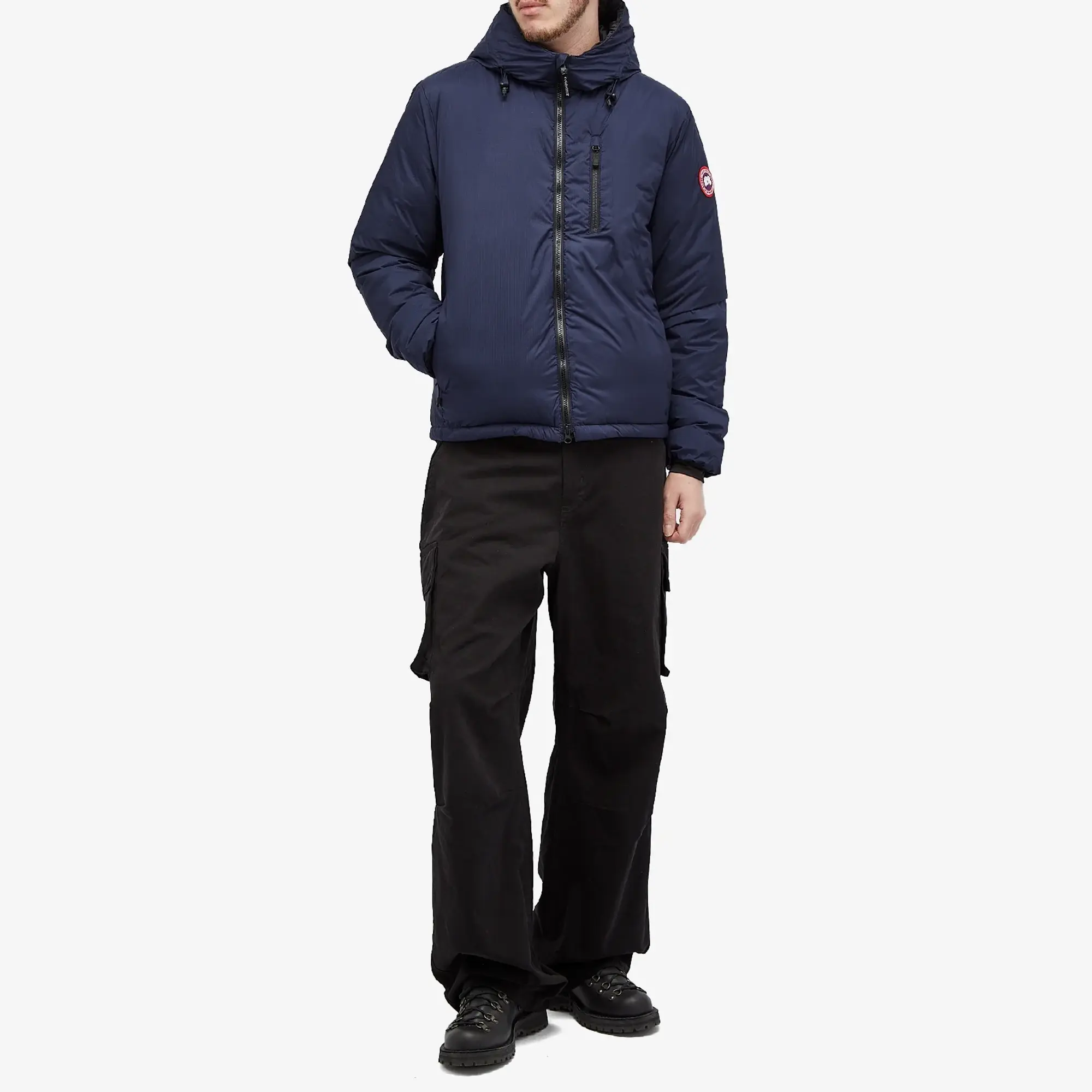 Canada Goose Men's Lodge Hooded Jacket Atlantic Navy
