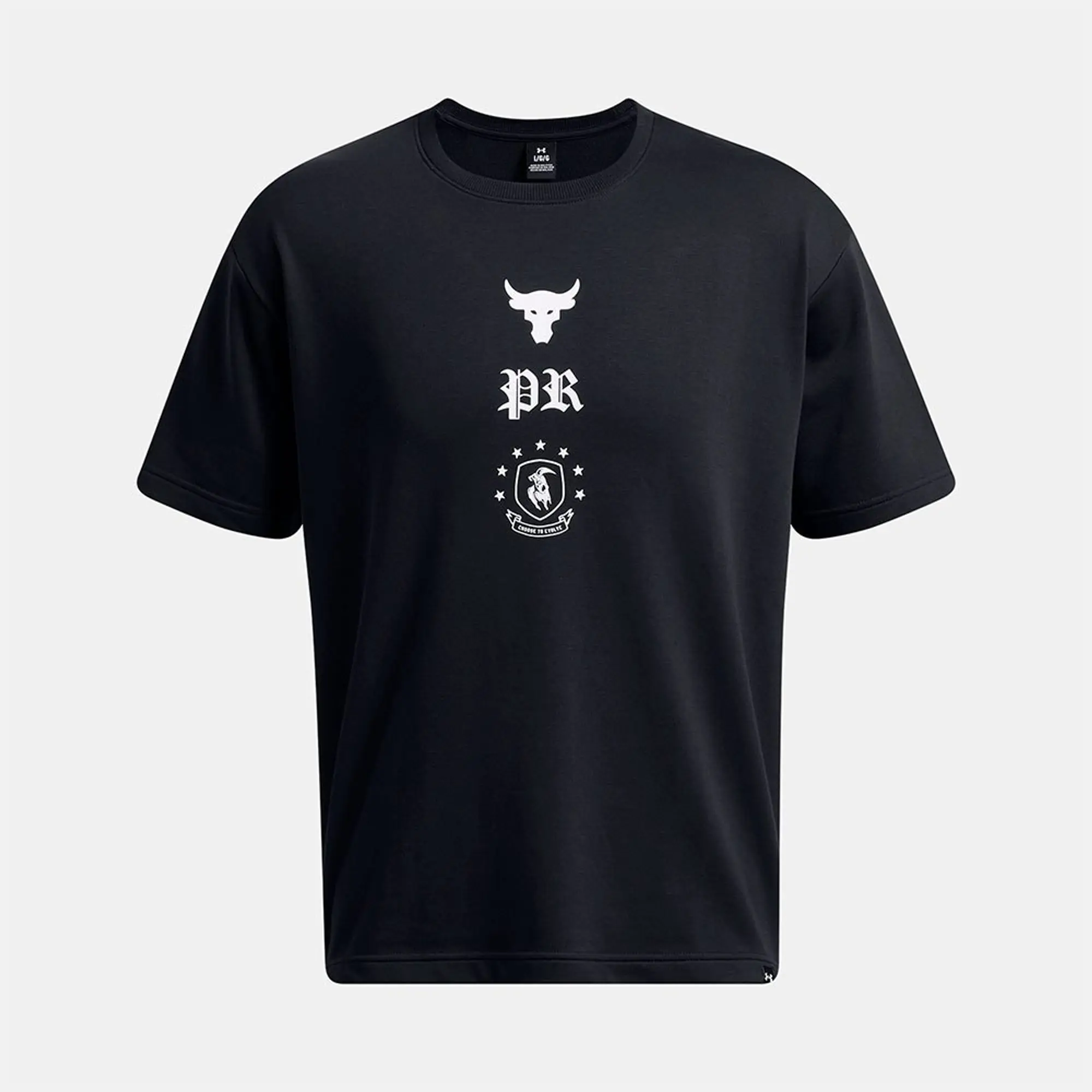 Under Armour Men's Project Rock Terry Top Black / White XL