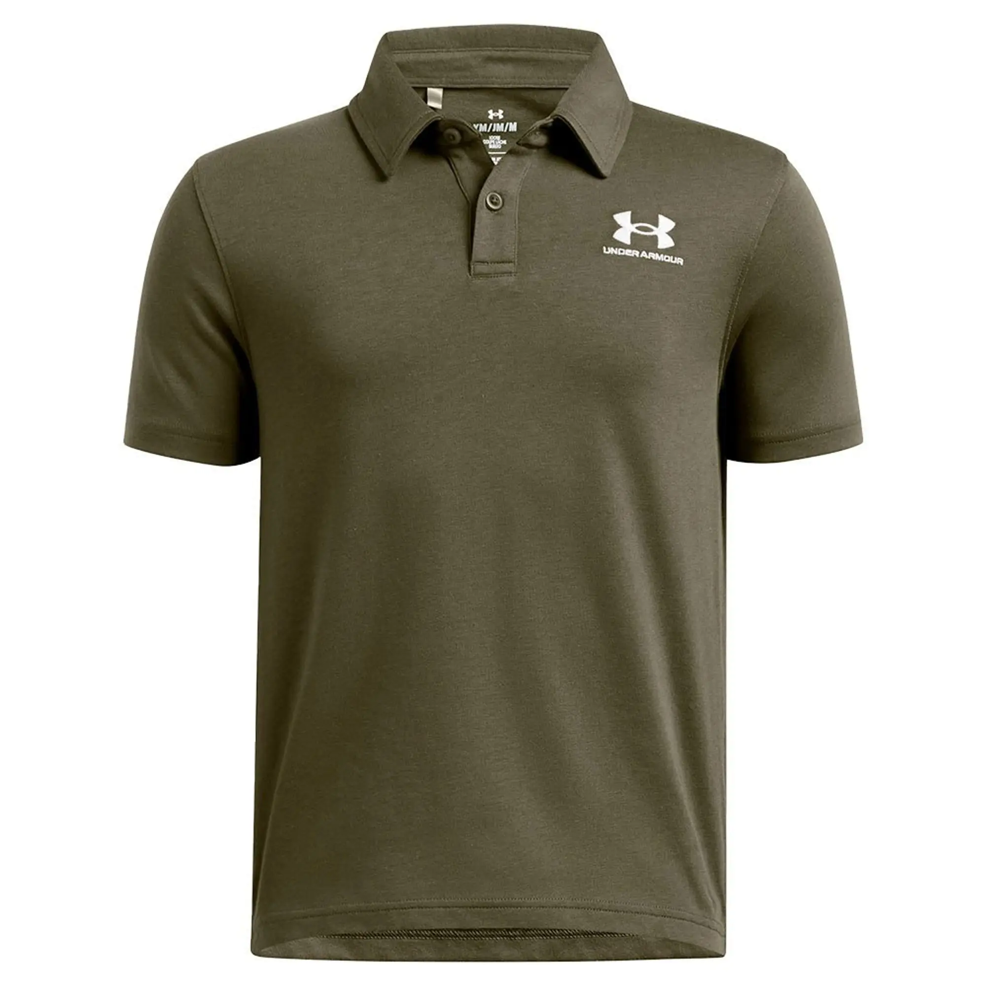 Boys'  Under Armour  Icon Polo Marine OD Green / White YMD (54 - 59 in)