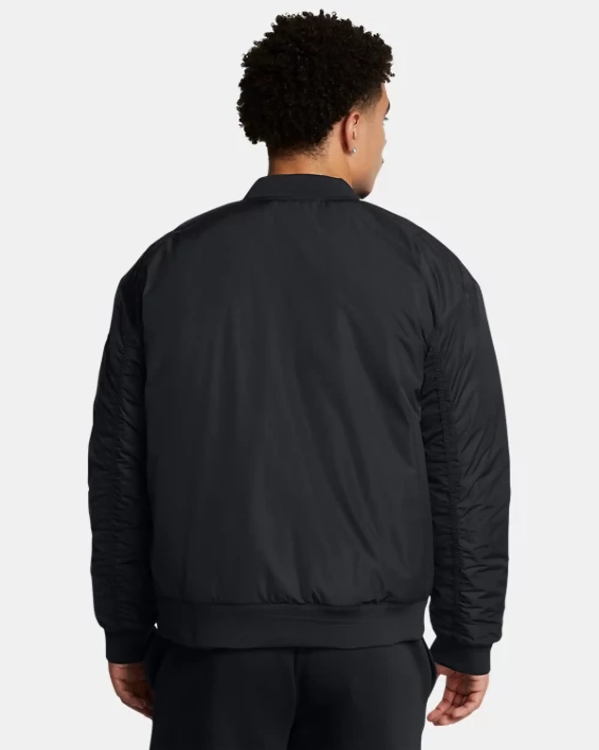 Under Armour Men's Project Rock Bomber Jacket Black / Castlerock XXL