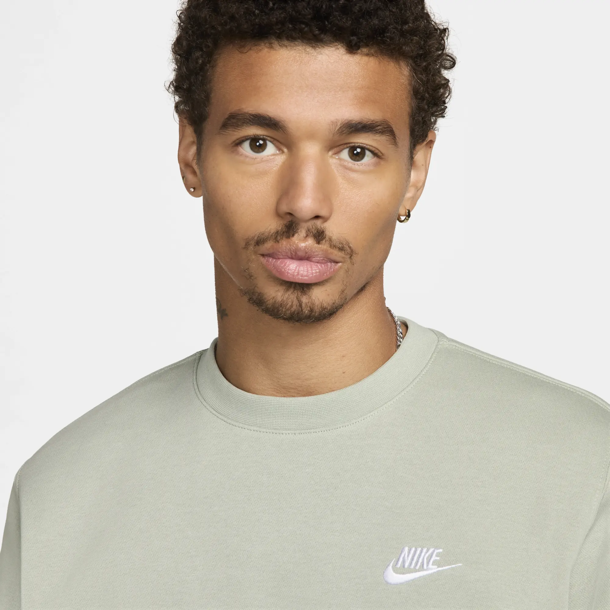 Nike Club Sweatshirt - Grey - Size M - Grey