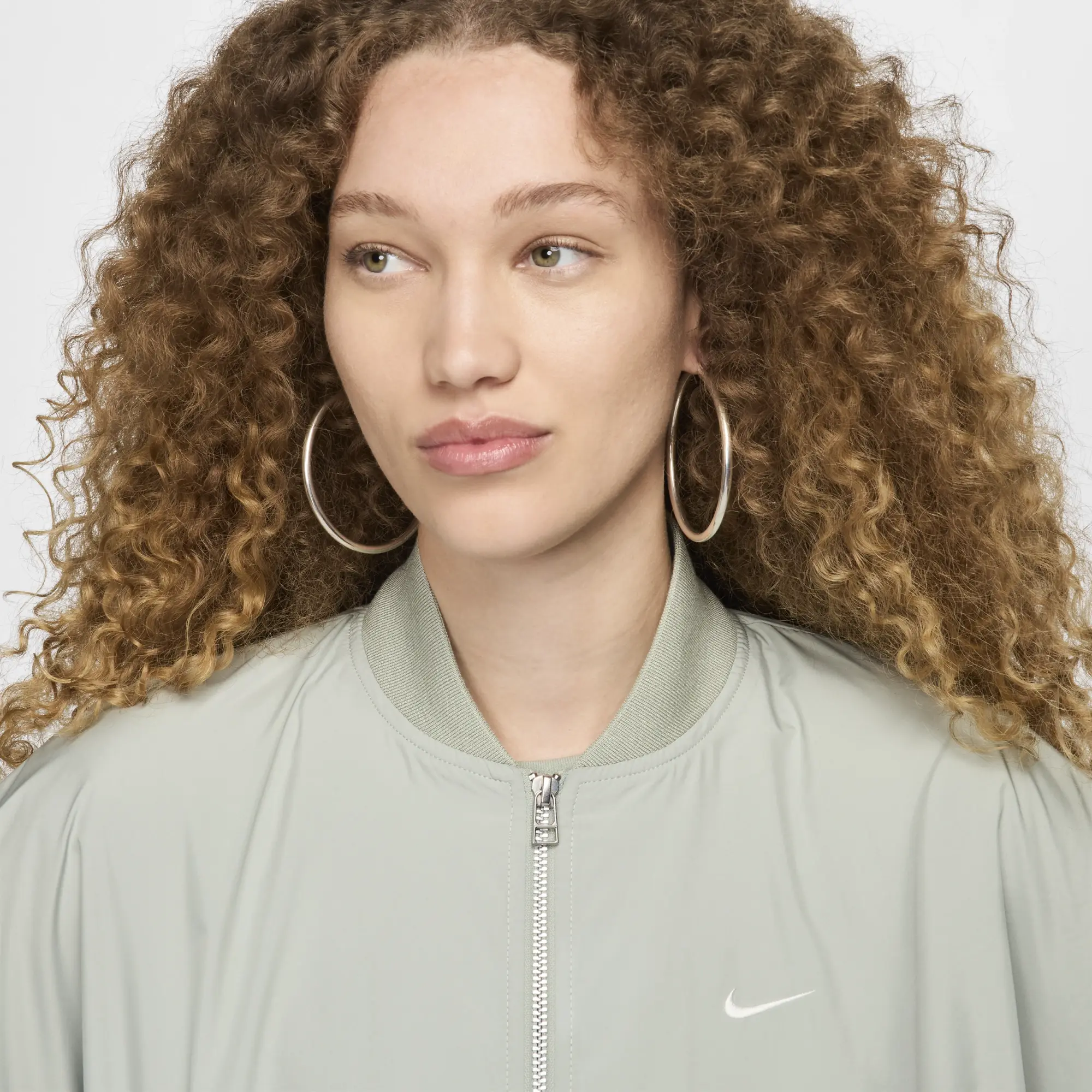 Chelsea Nike Essential Oversized Bomber - Sage - Womens