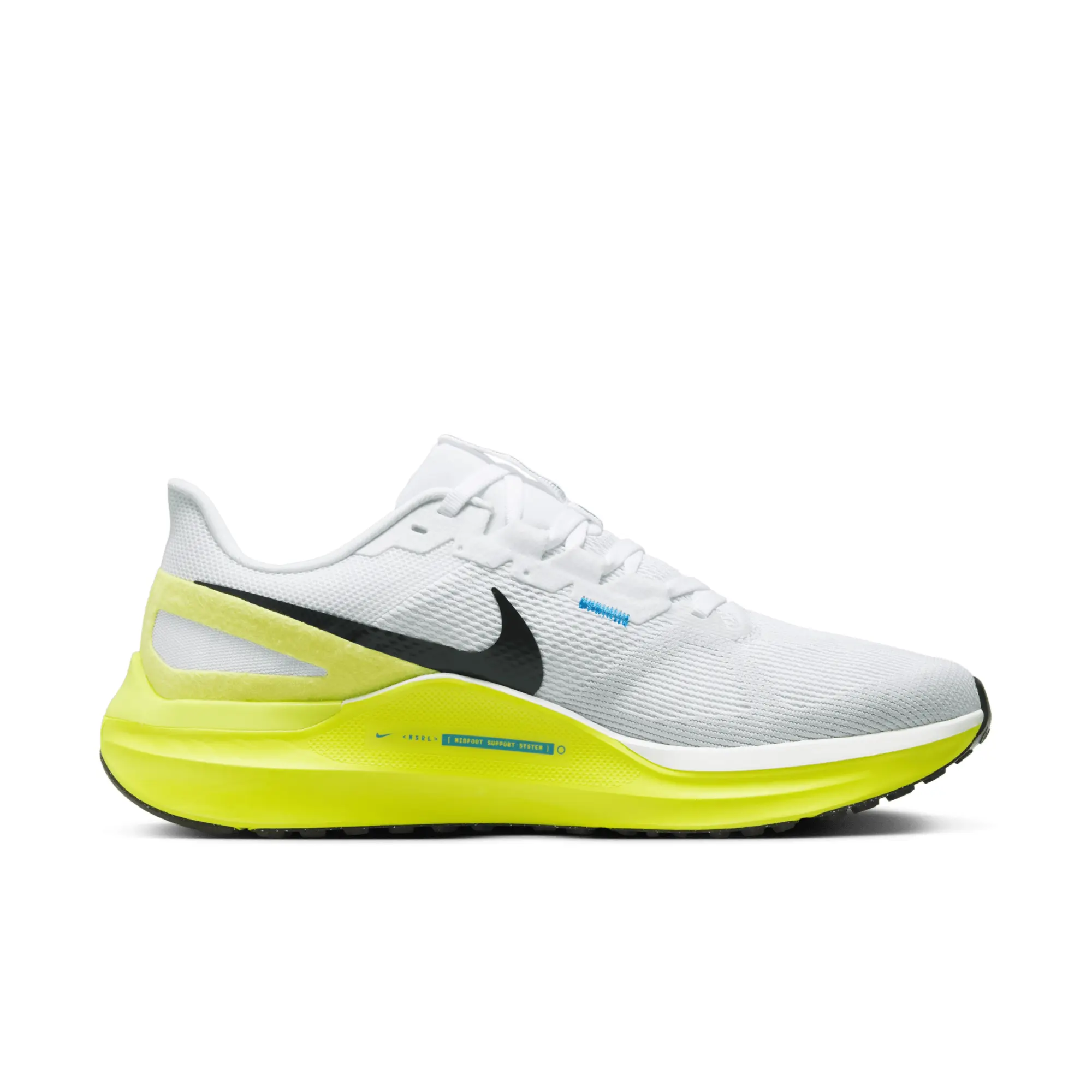 Nike Structure 25 Stability Running Shoe Men - White, Neon Yellow