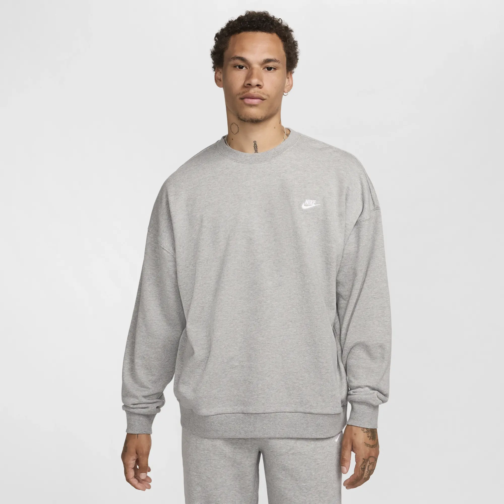 Nike fleece Men Sweatshirts - Grey