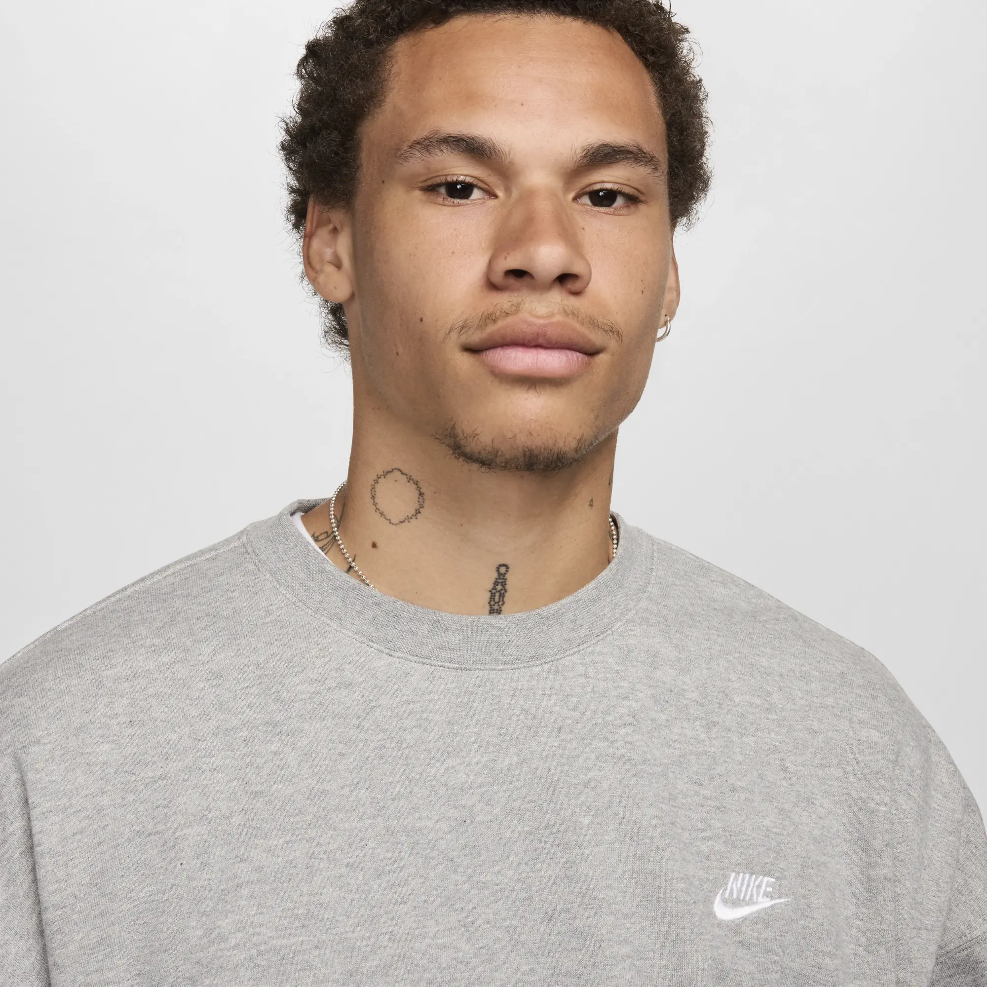 Nike fleece Men Sweatshirts - Grey