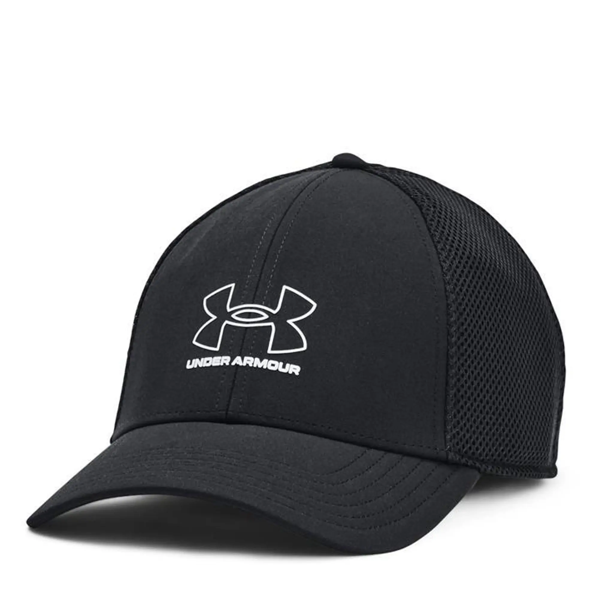 Men's  Under Armour  Iso-Chill Driver Mesh Cap Black / Legendary Black / White M/L