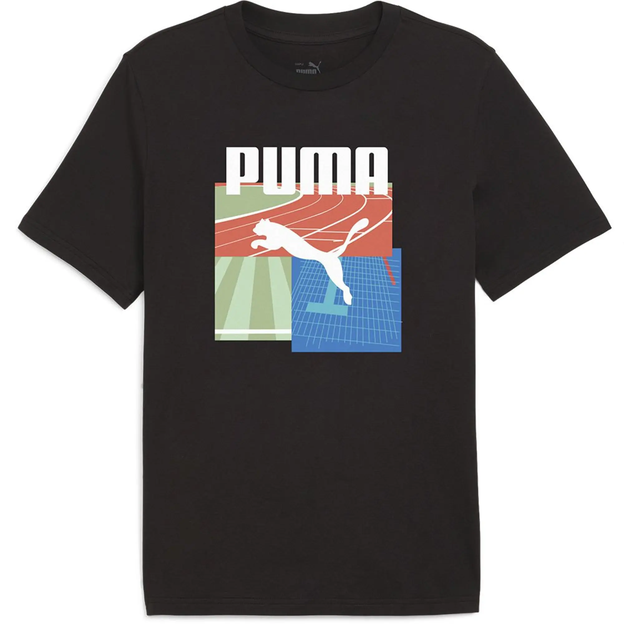 Puma Mens Graphics Summer Sports T-Shirt Puma Black