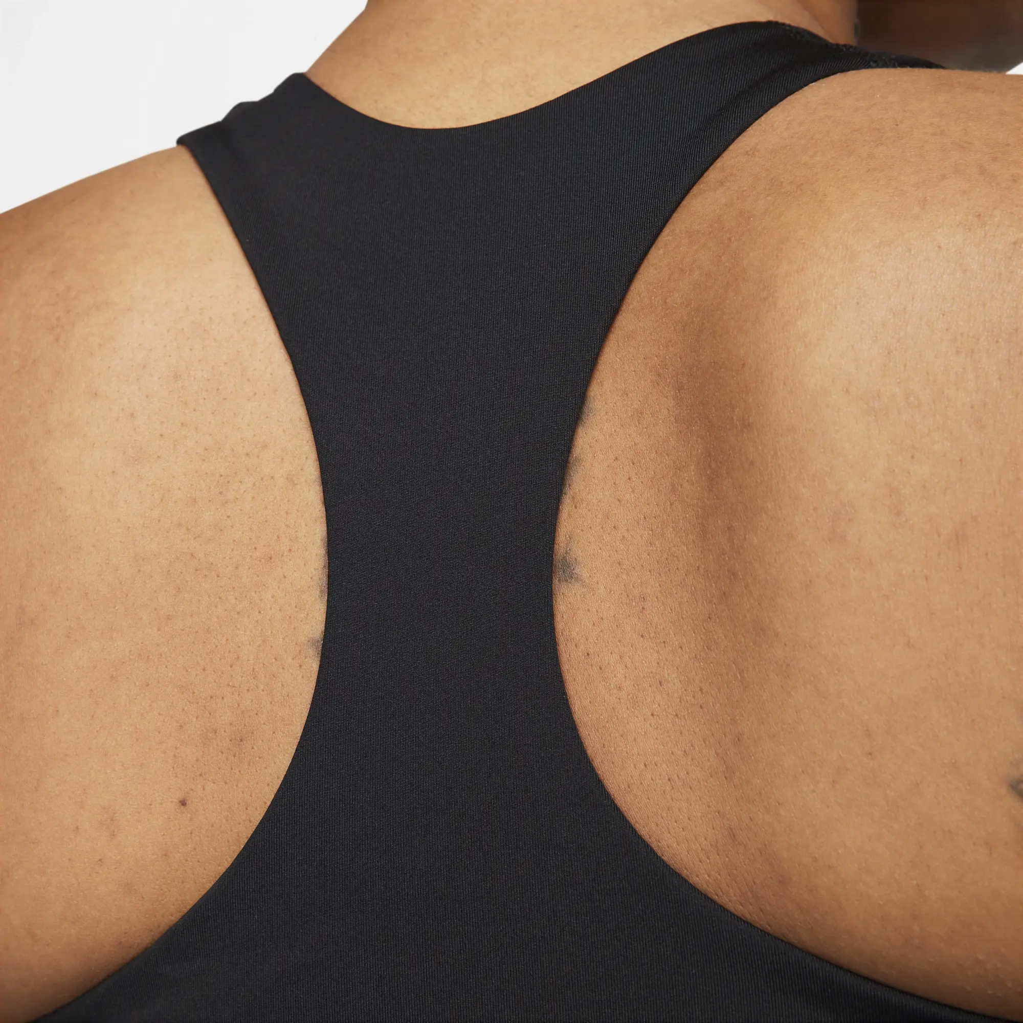 Nike Swoosh Women's Medium-support Padded Sports Bra Tank Top - Black - Recycled Polyester Minimum