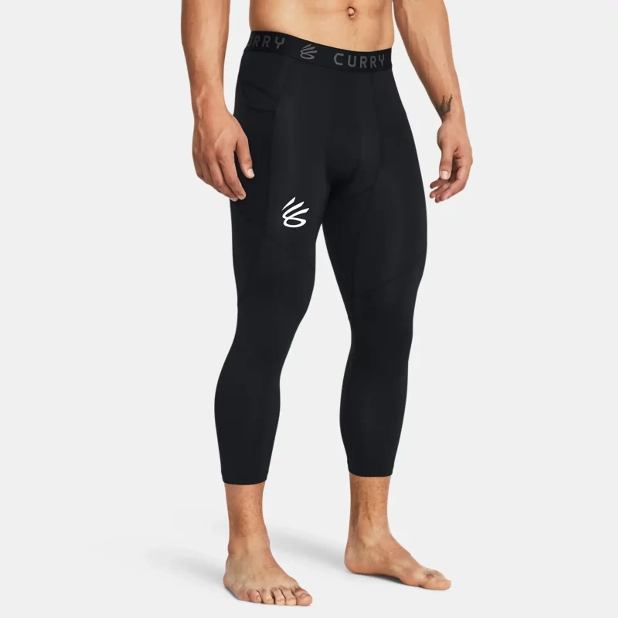 Under Armour Men's Curry Brand ¾ Leggings Black / Black / White M