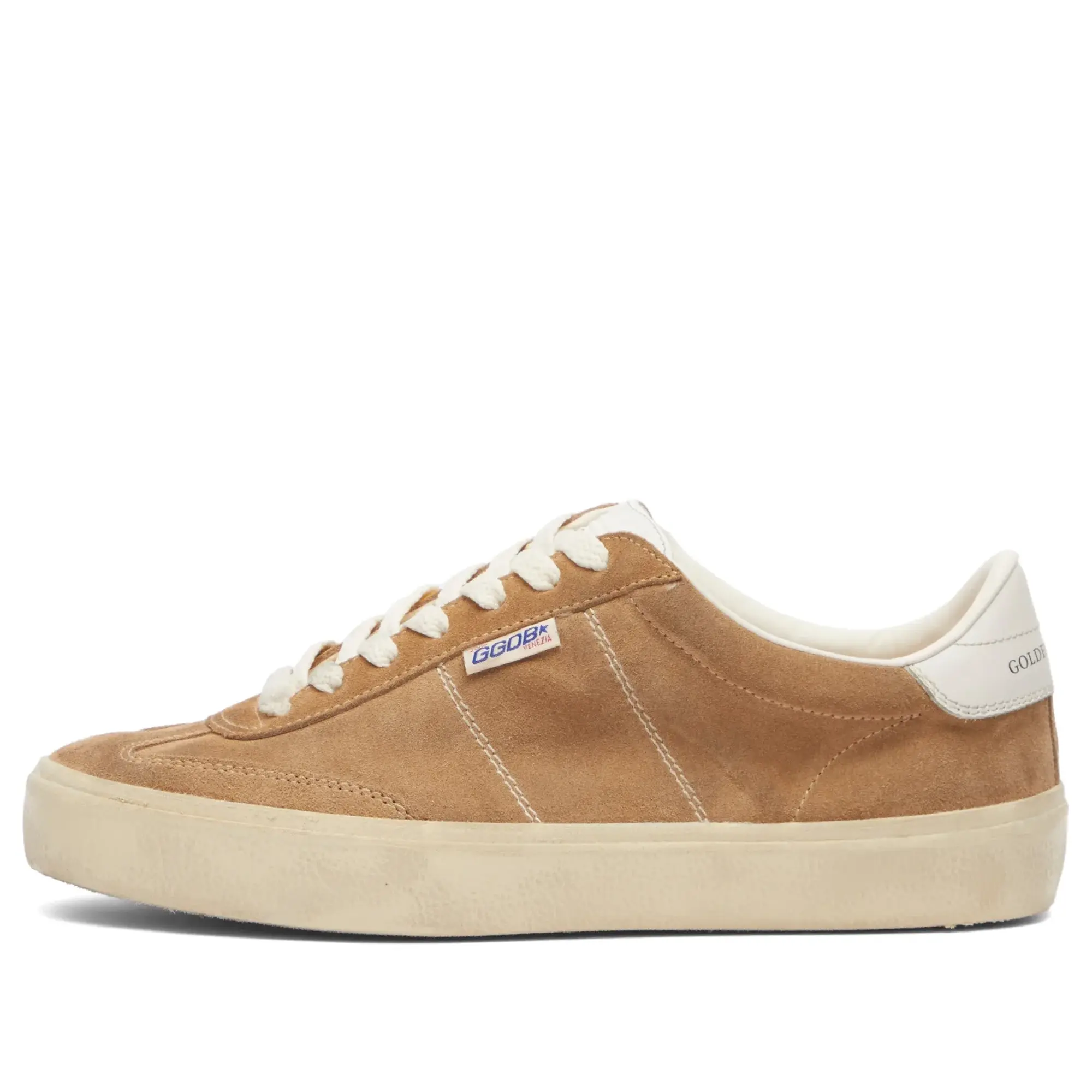 Golden Goose Men's Soul Star Leather Sneaker Tobacco/White/Milk