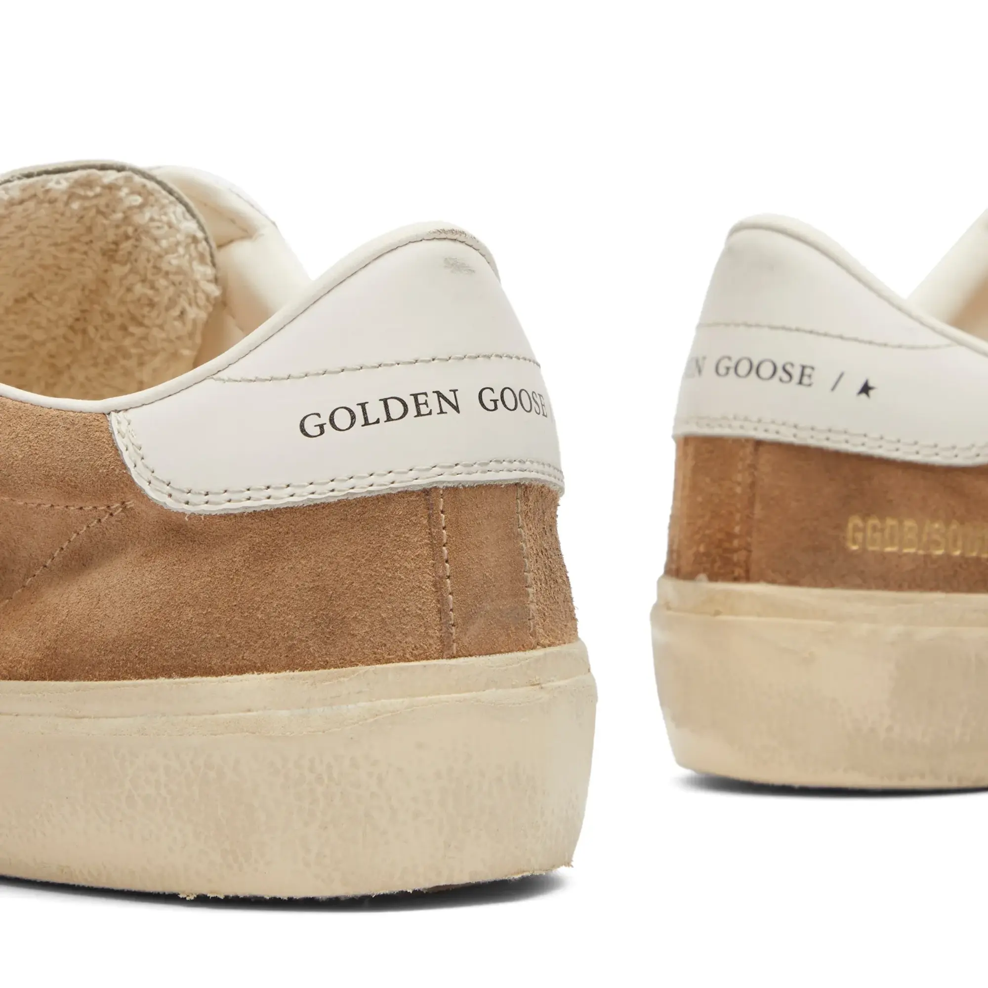 Golden Goose Men's Soul Star Leather Sneaker Tobacco/White/Milk