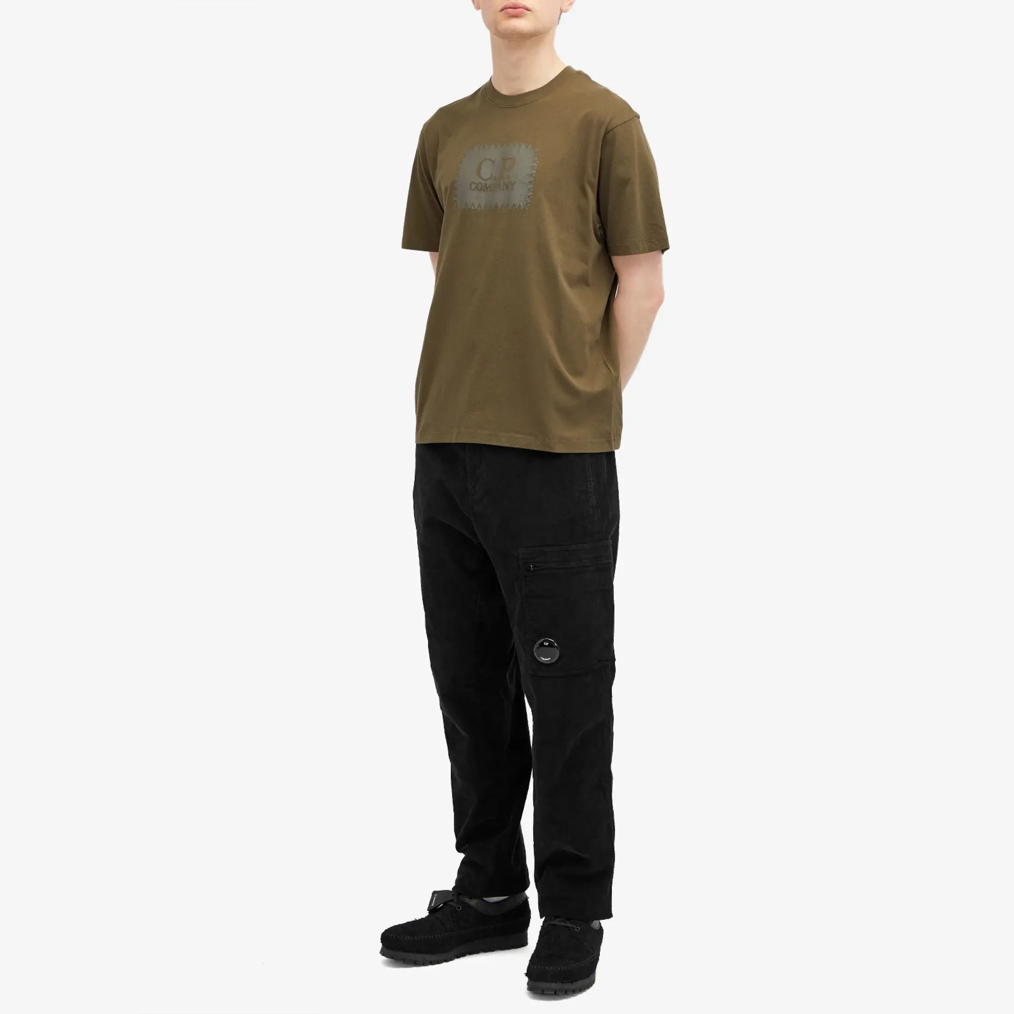 C.P. Company 30/1 Jersey Label Style Logo T-Shirt