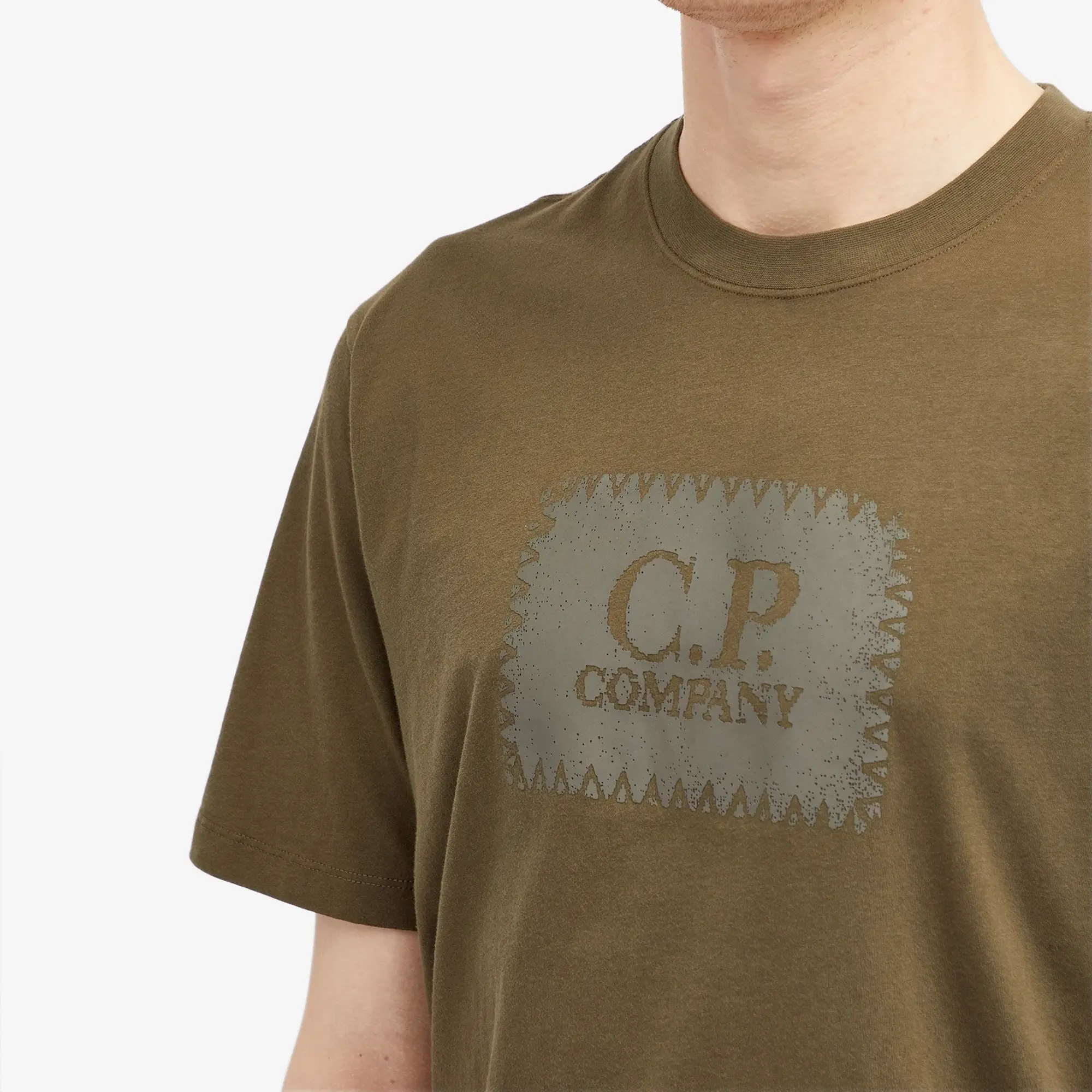 C.P. Company 30/1 Jersey Label Style Logo T-Shirt