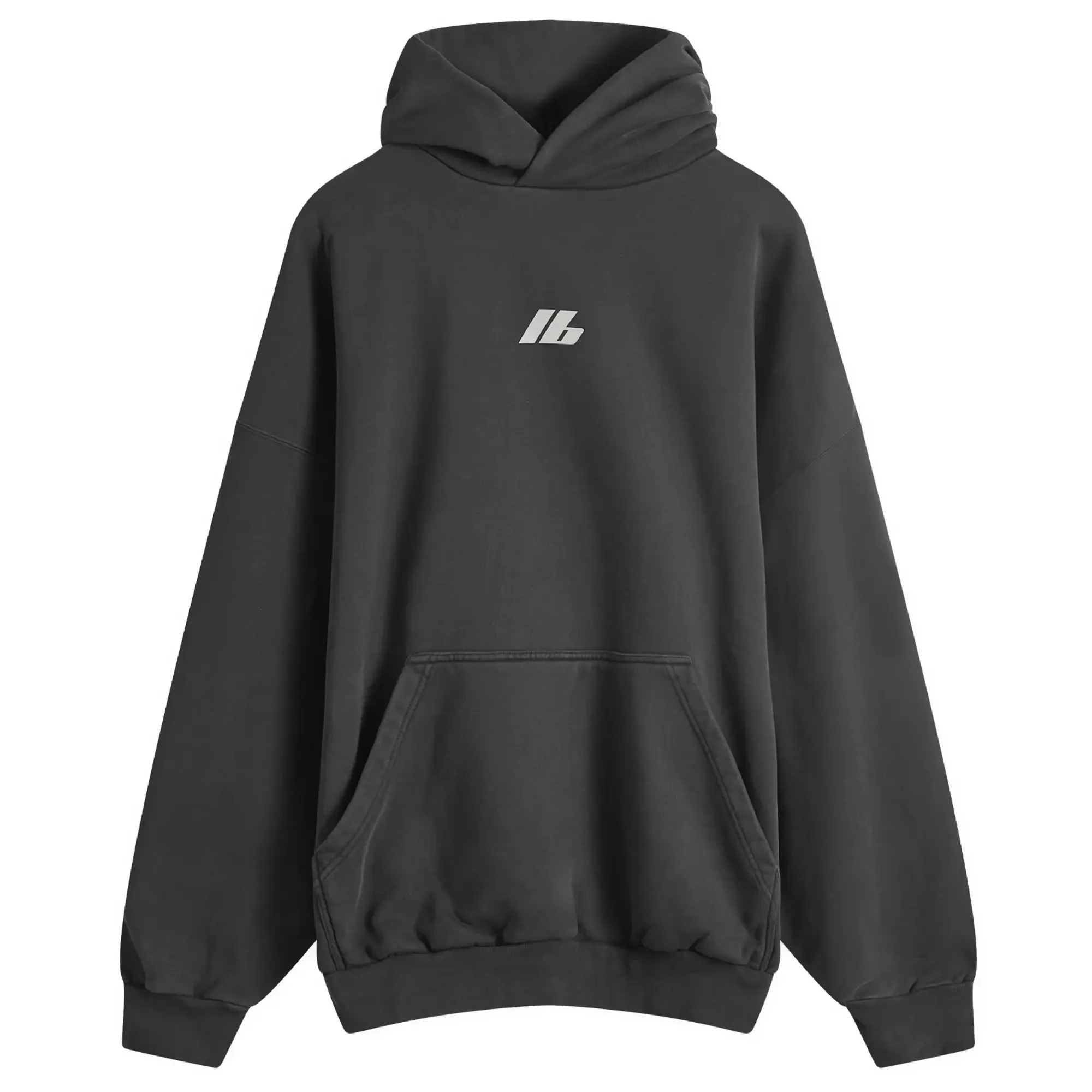 Balenciaga Men's Active Hoody Faded Black