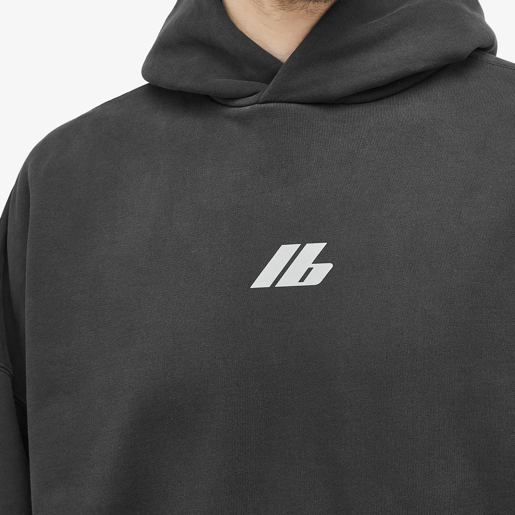 Balenciaga Men's Active Hoody Faded Black